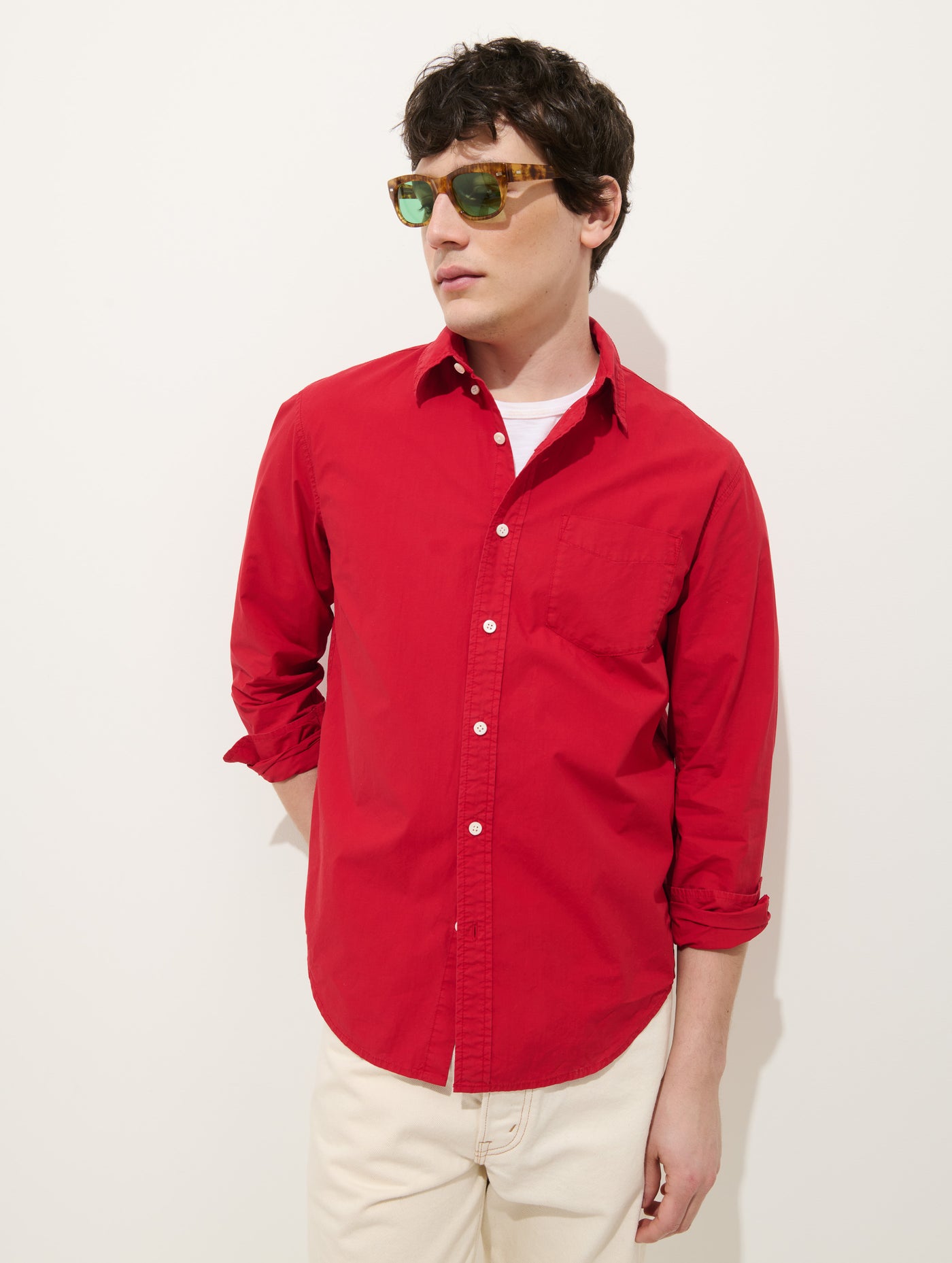 Mill Shirt In Cotton Poplin