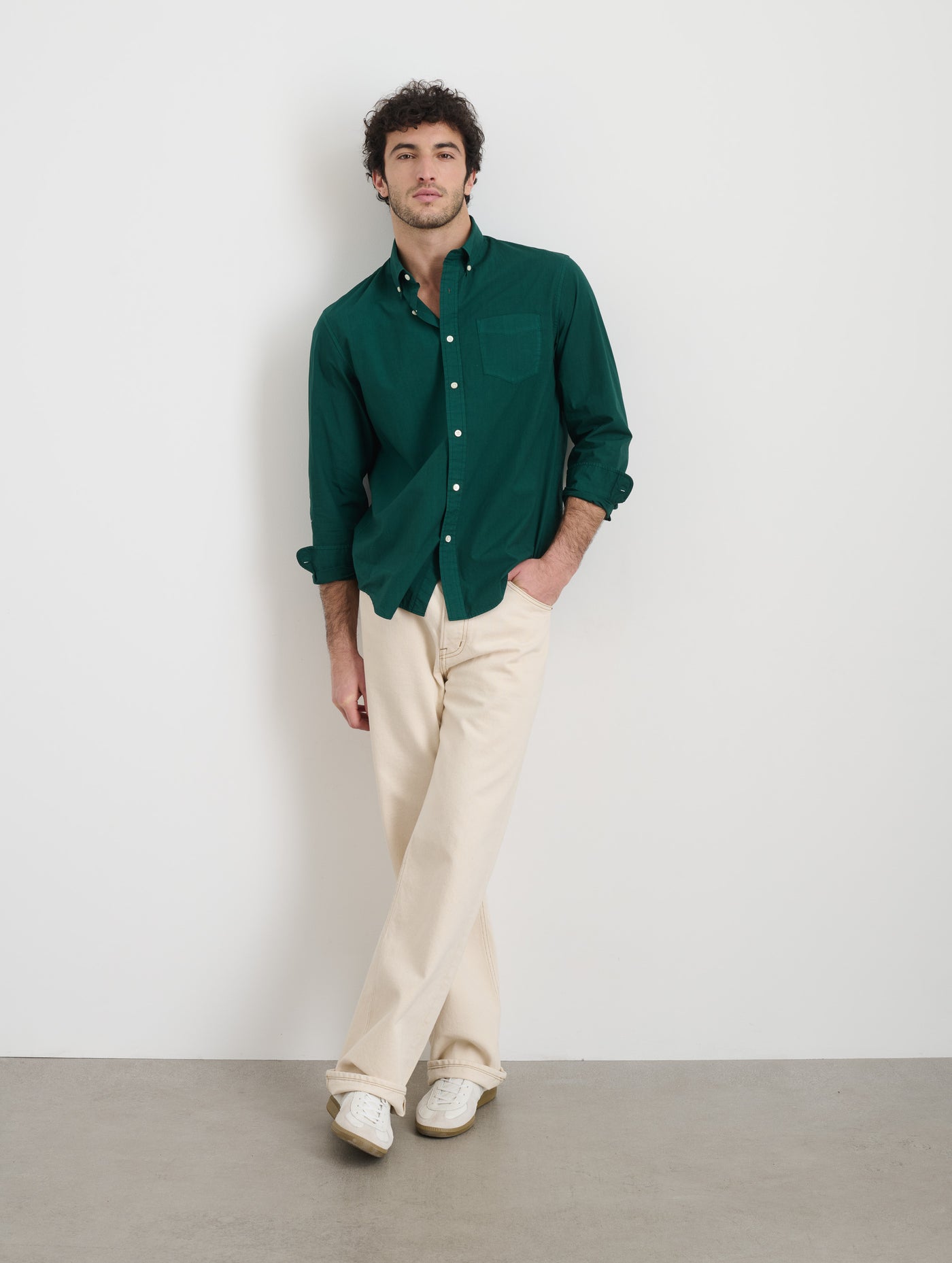 Mill Shirt In Cotton Poplin