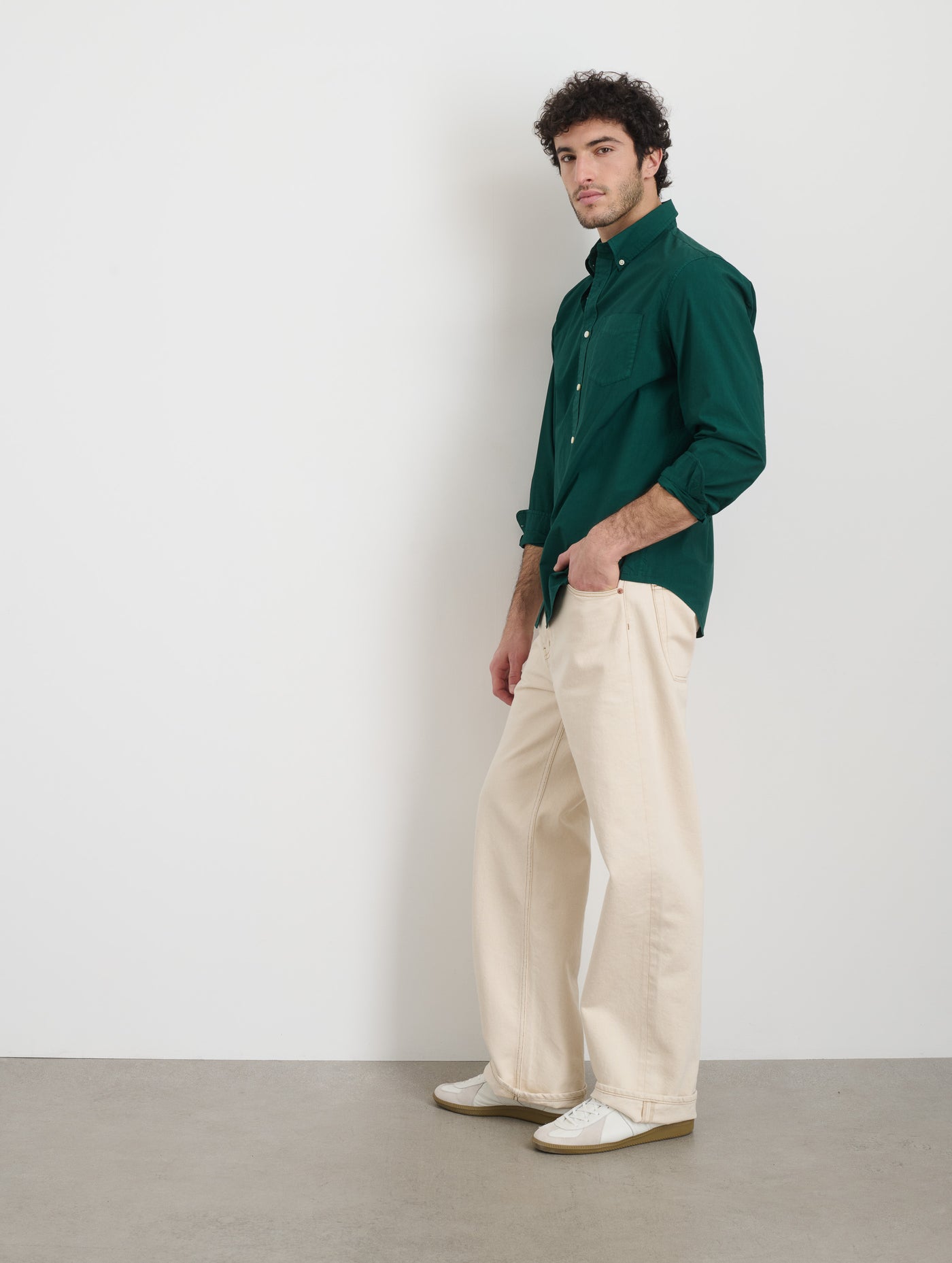 Mill Shirt In Cotton Poplin