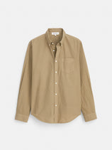 Mill Shirt In Cotton Poplin In Explorer Khaki