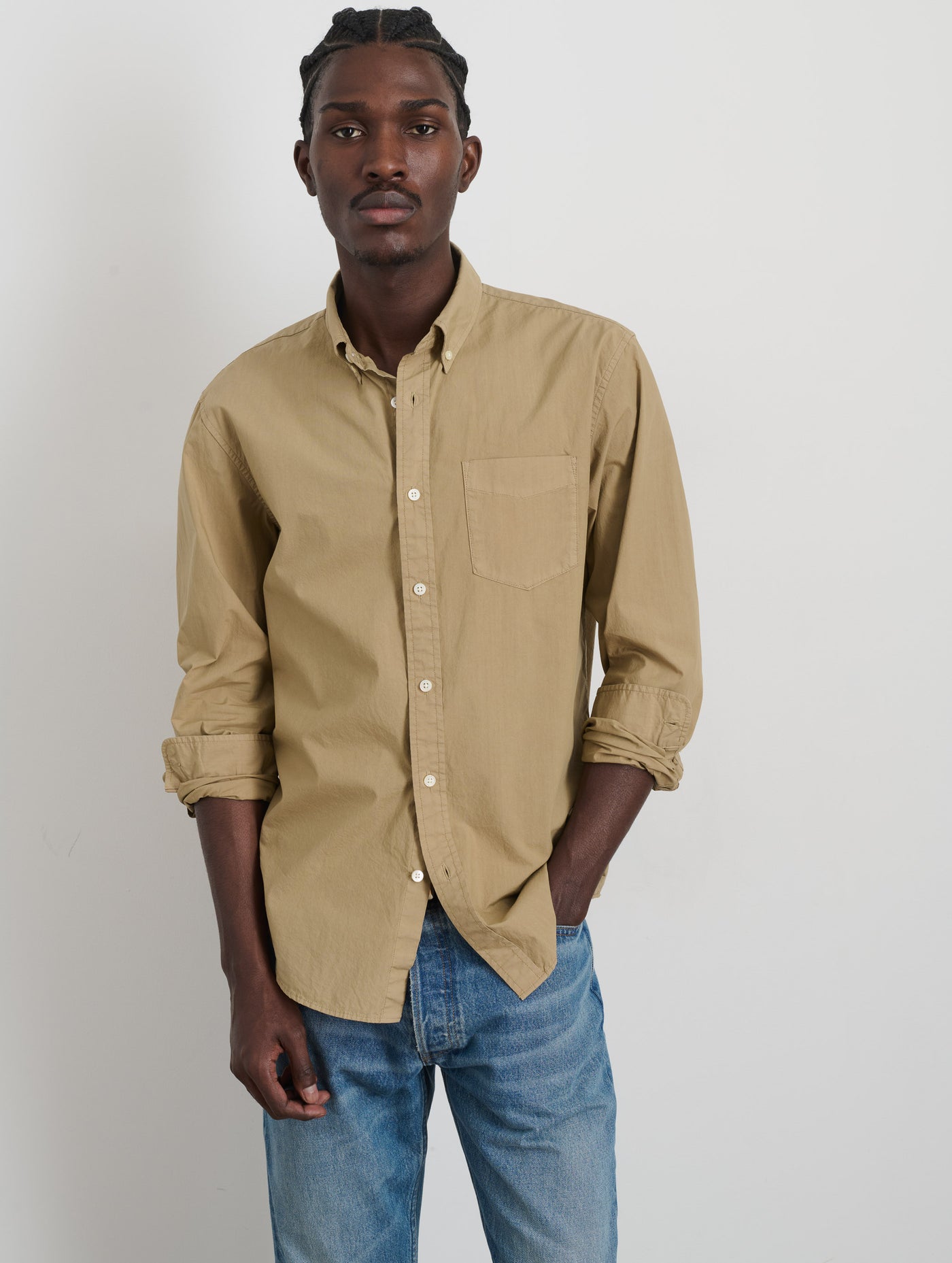 Mill Shirt In Cotton Poplin