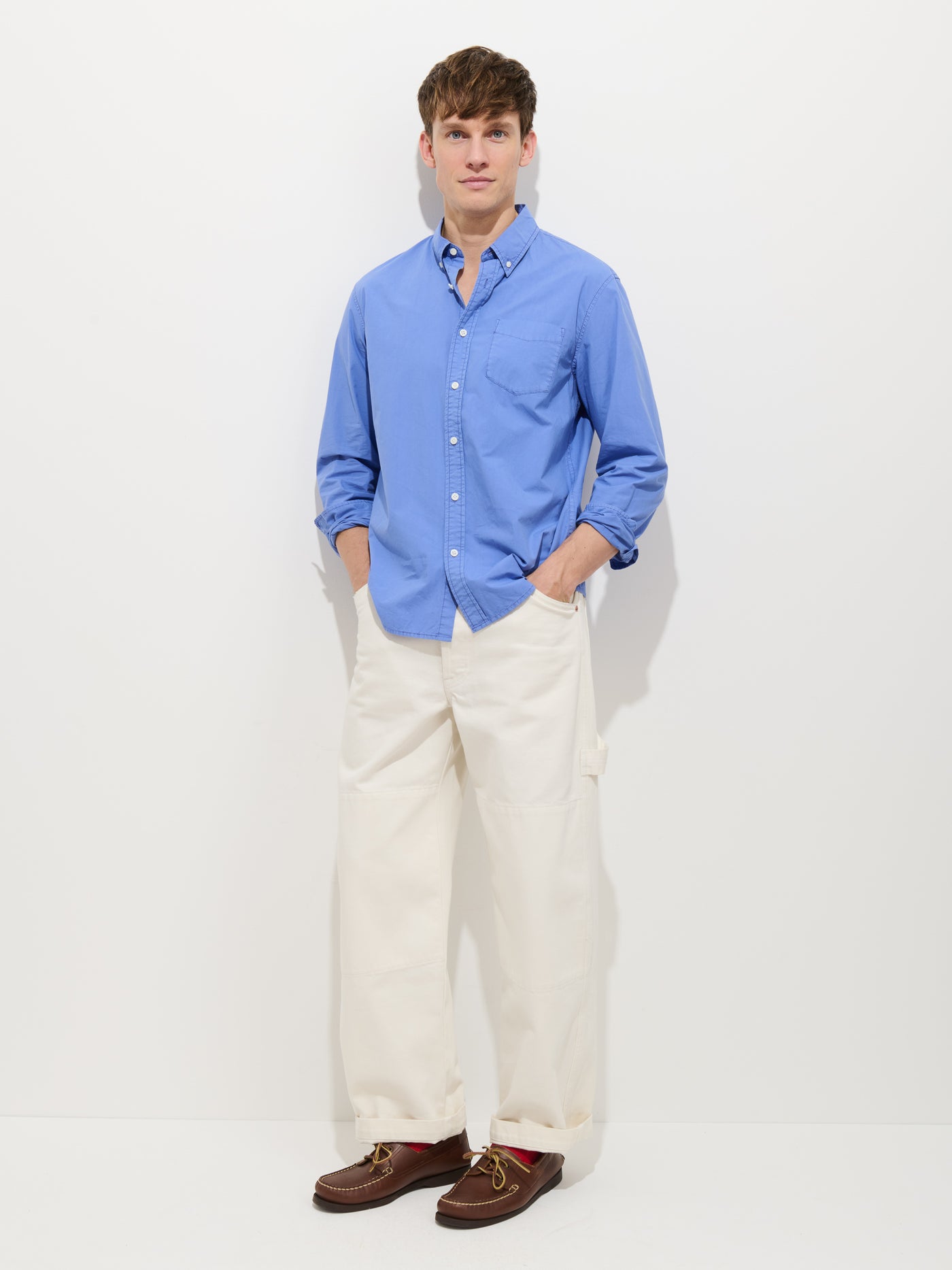 Mill Shirt In Cotton Poplin