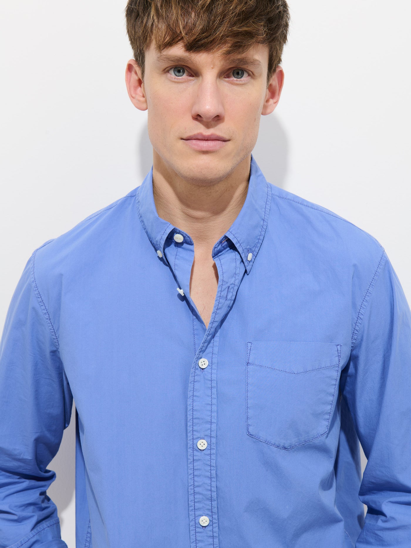 Mill Shirt In Cotton Poplin