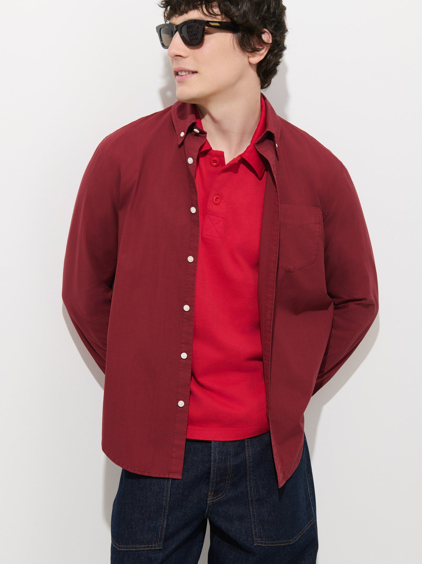 Mill Shirt In Cotton Poplin