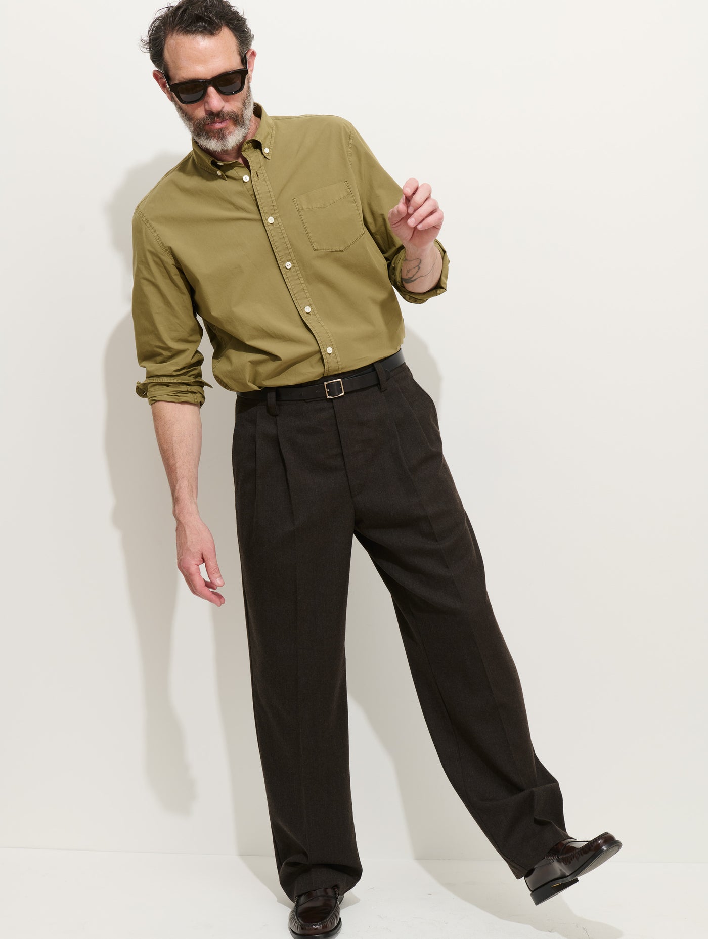 Mill Shirt In Cotton Poplin