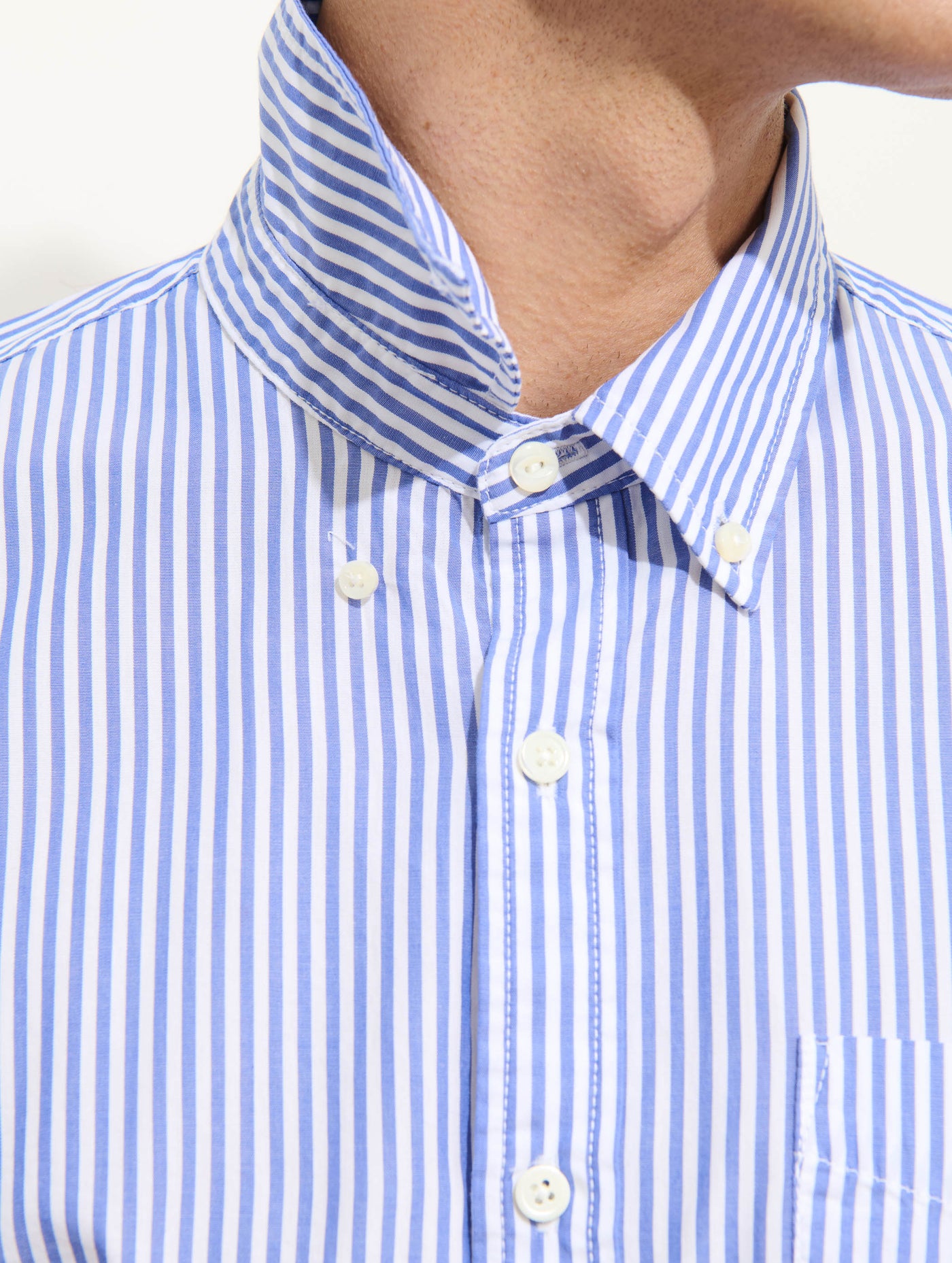Mill Shirt In Stripe Portuguese Poplin