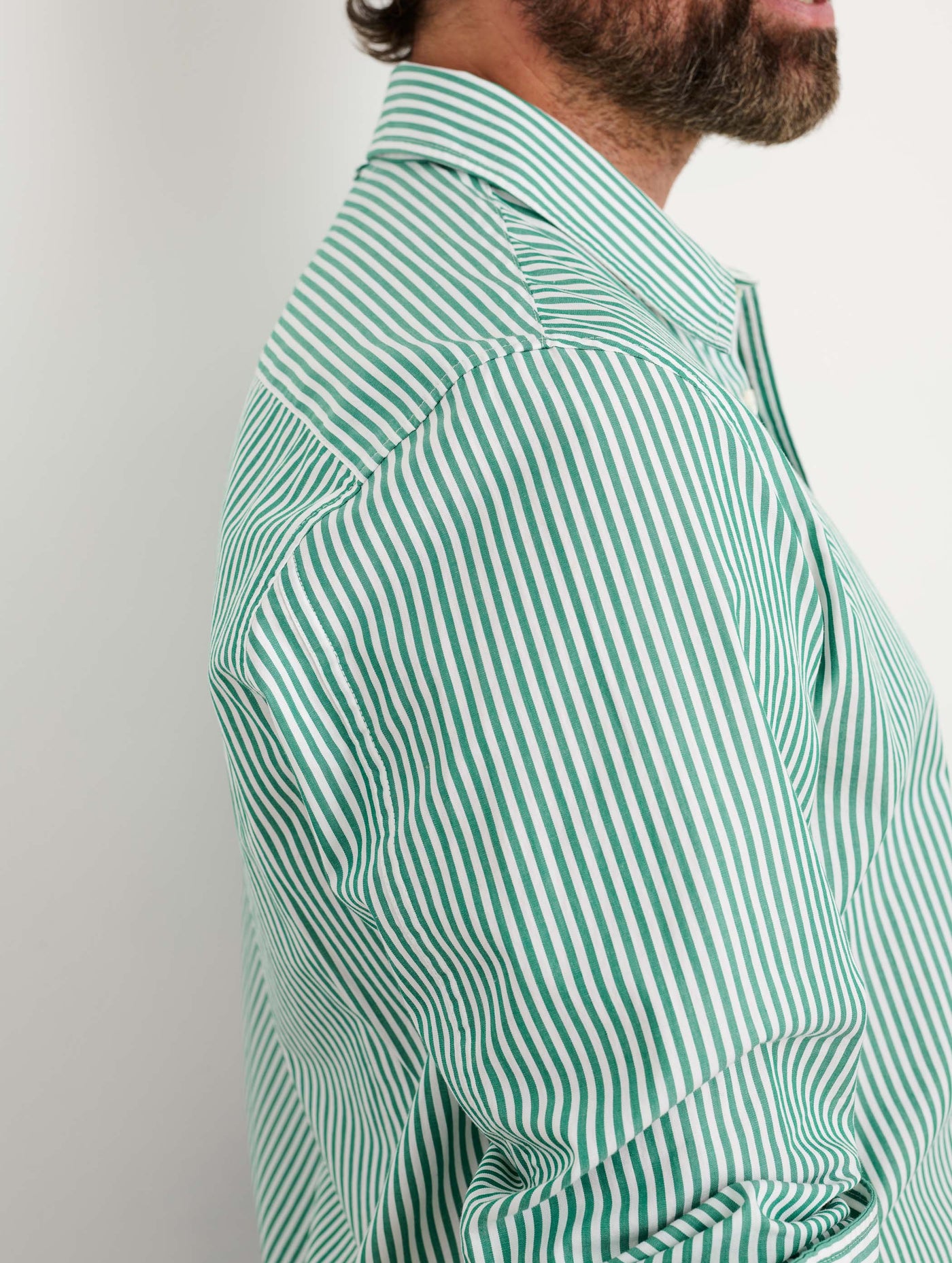 Mill Shirt in Striped Portuguese Poplin