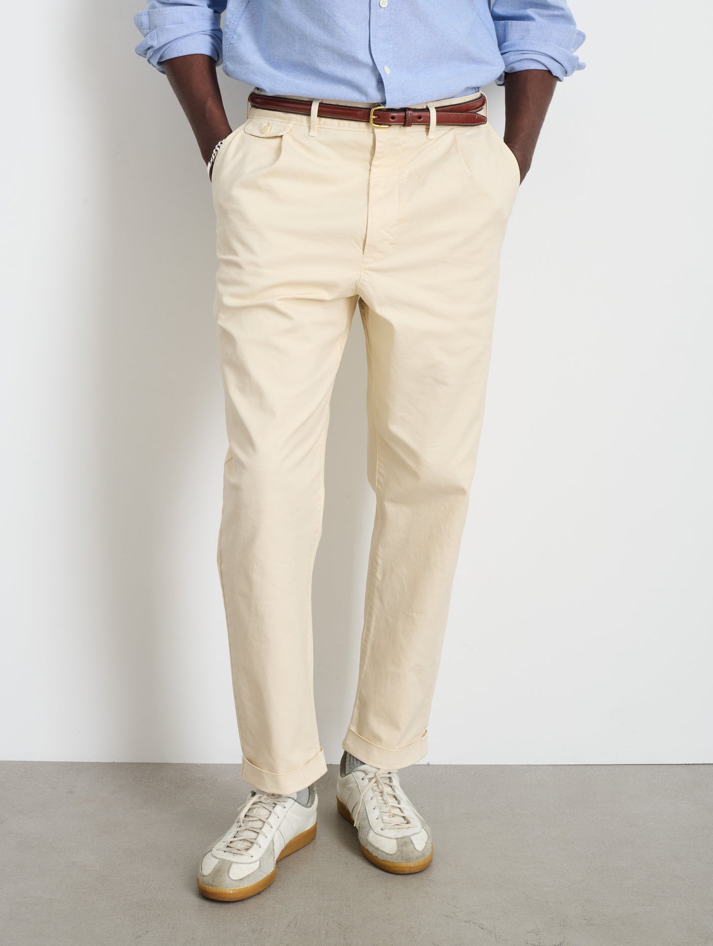 Standard Pleated Pant in Chino