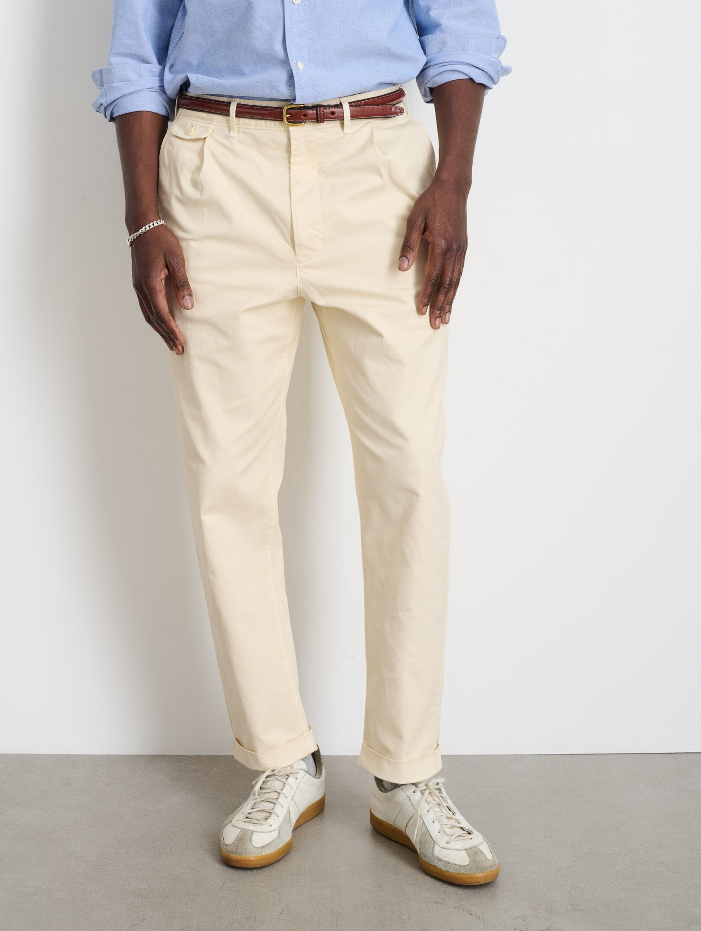 Standard Pleated Pant in Chino
