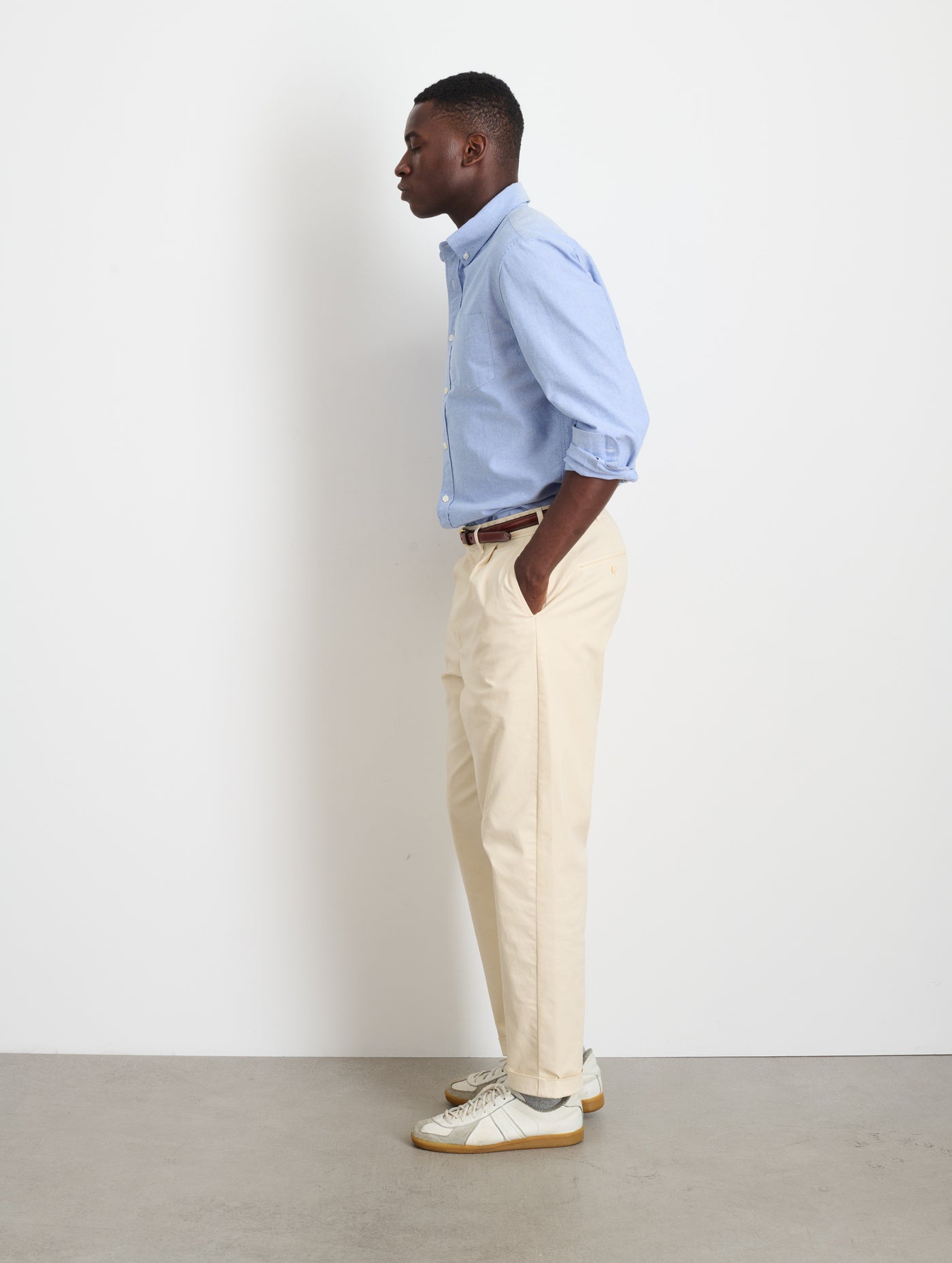 Standard Pleated Pant in Chino