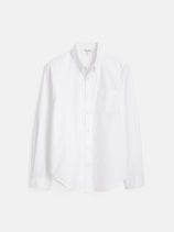 Mill Shirt In Paper Poplin In White