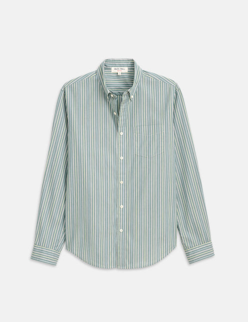 Mill Striped Shirt In Cotton Poplin