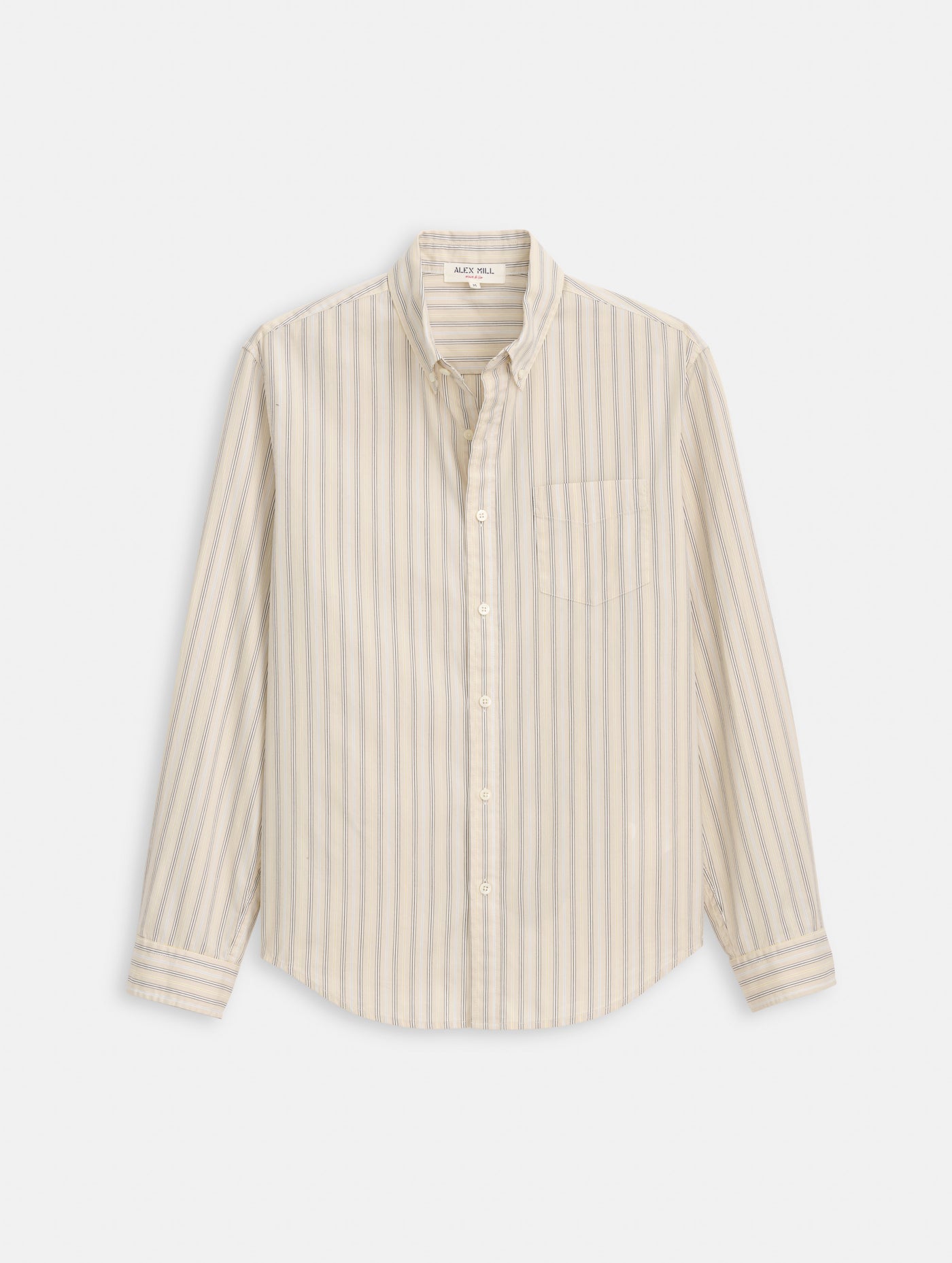 Mill Striped Shirt In Cotton Poplin
