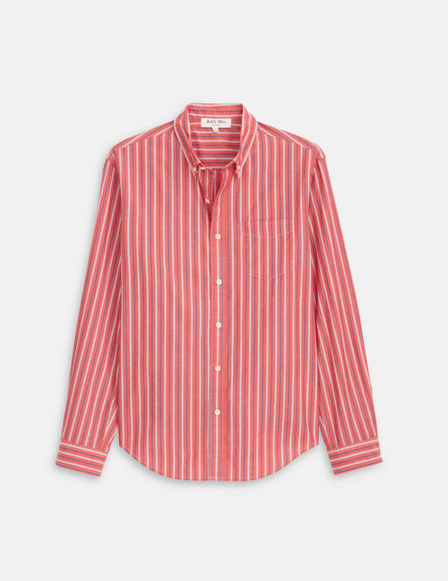 Mill Striped Shirt In Cotton Poplin