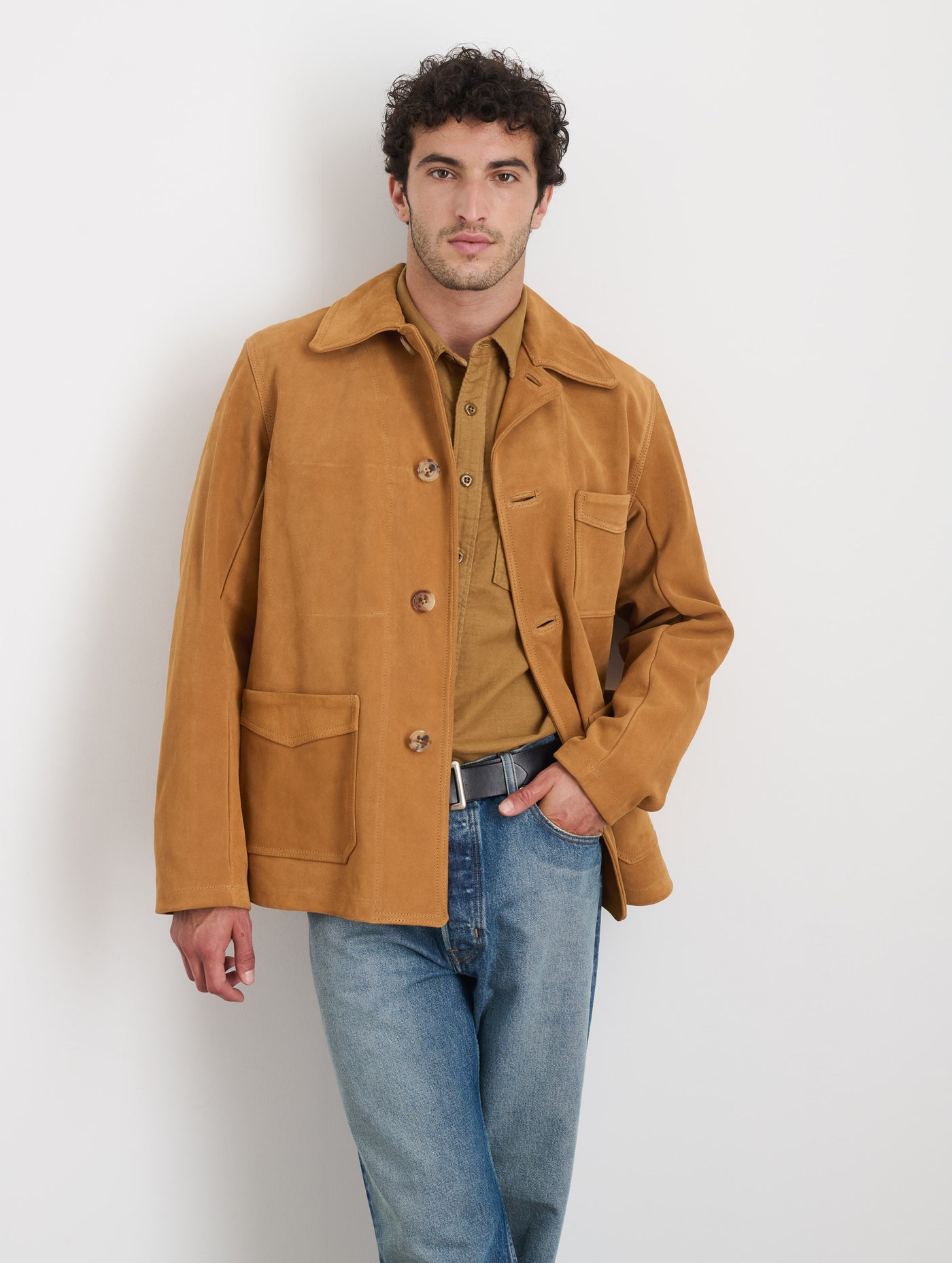 Owen Barry x Alex Mill Work Jacket in Suede