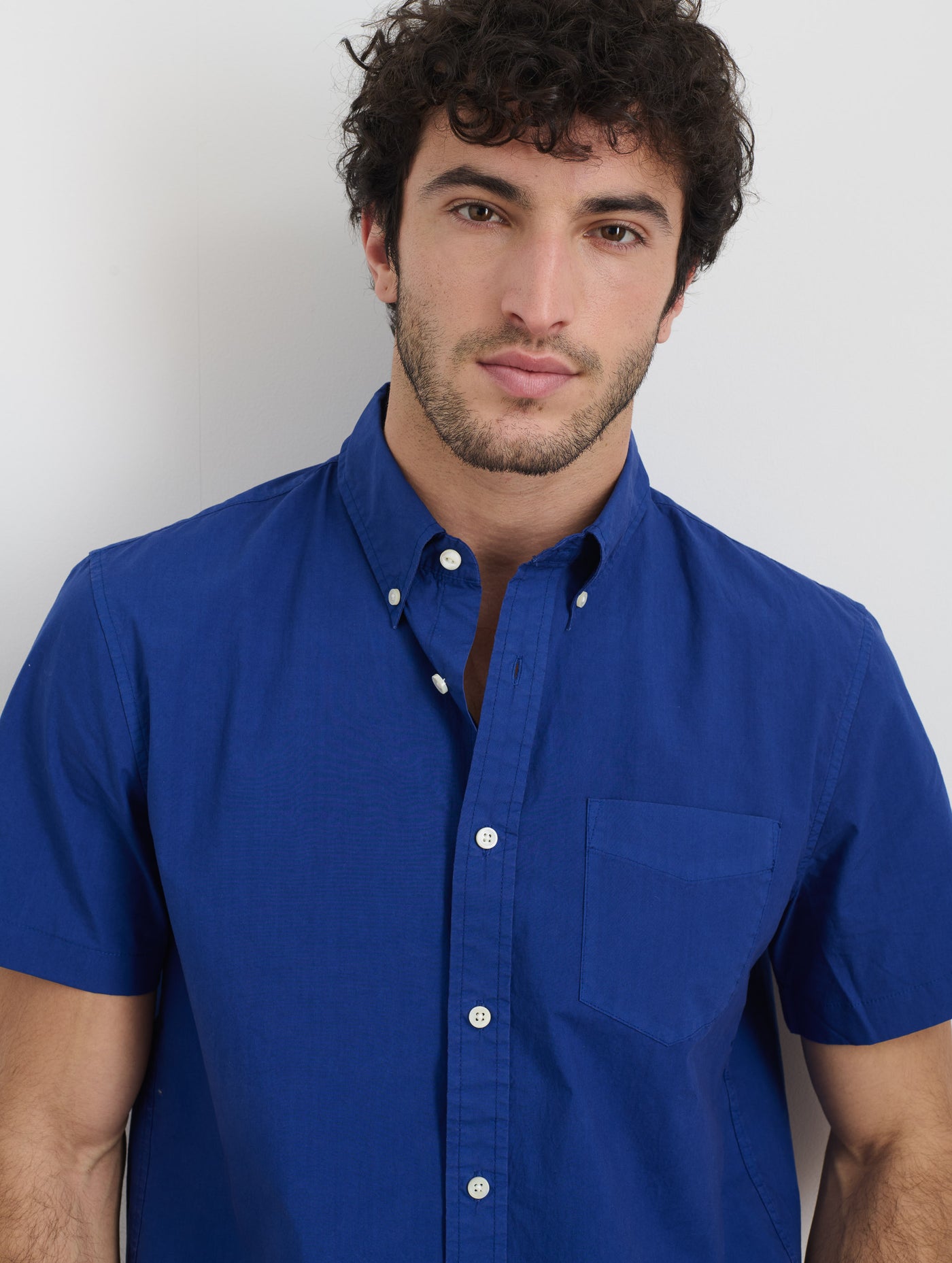 Short Sleeve Mill Shirt in Cotton