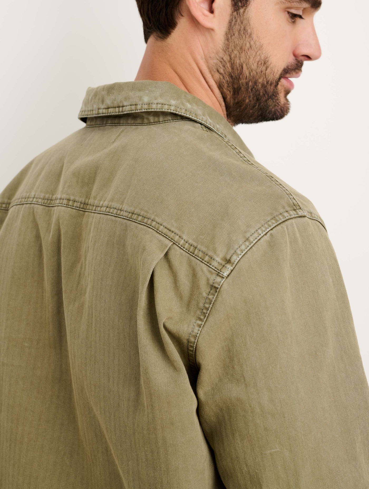 Ryder Popover In Cotton Herringbone