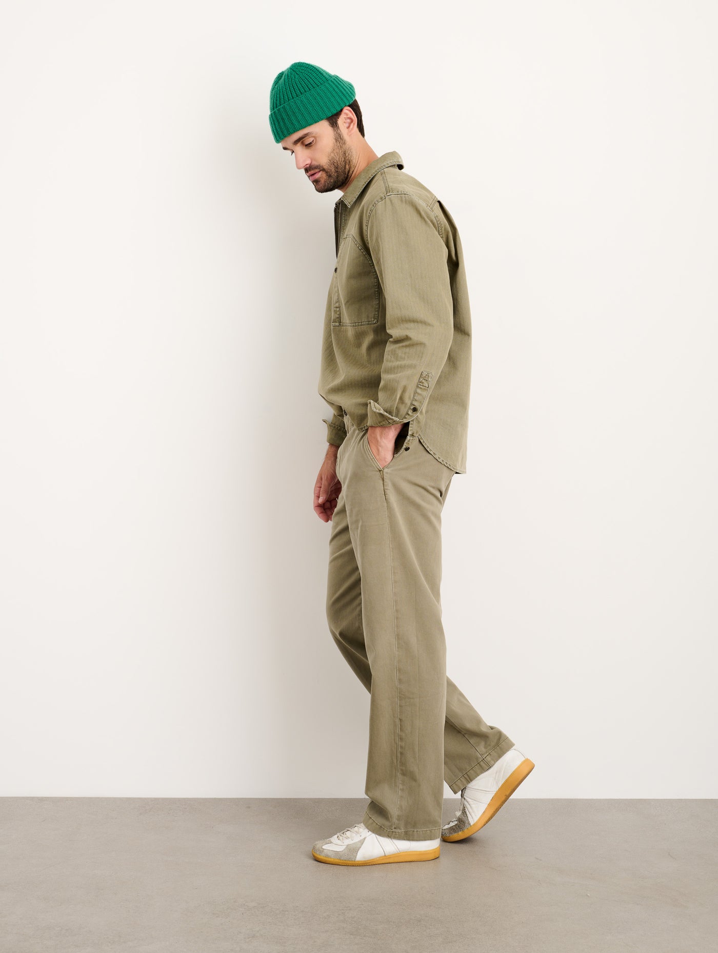 Ryder Popover In Cotton Herringbone