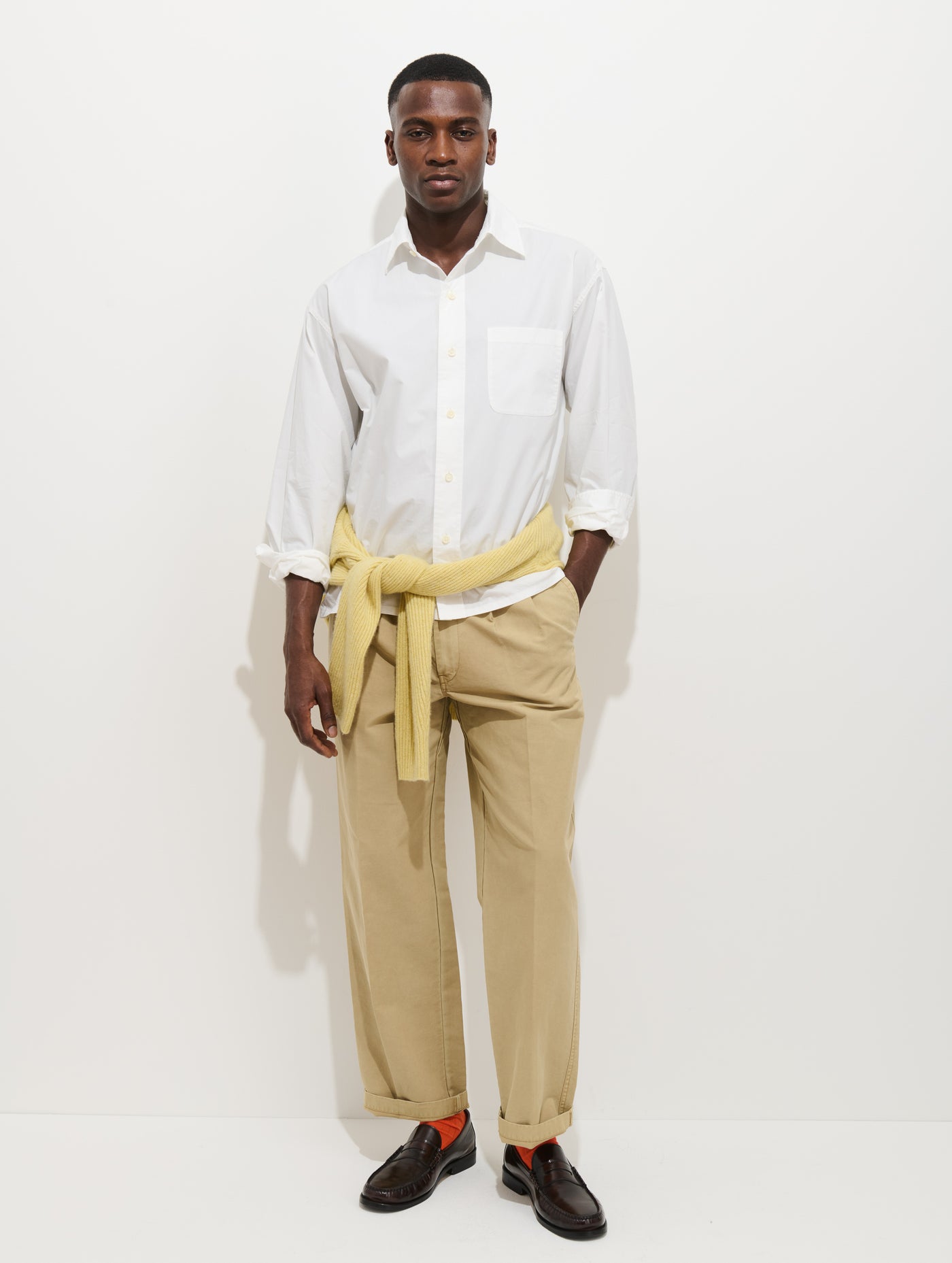 white dress shirt khaki pants White Polo Khakis And Collared Shirt Khaki Pants White Polo Style Shirt Elevate Your Style With