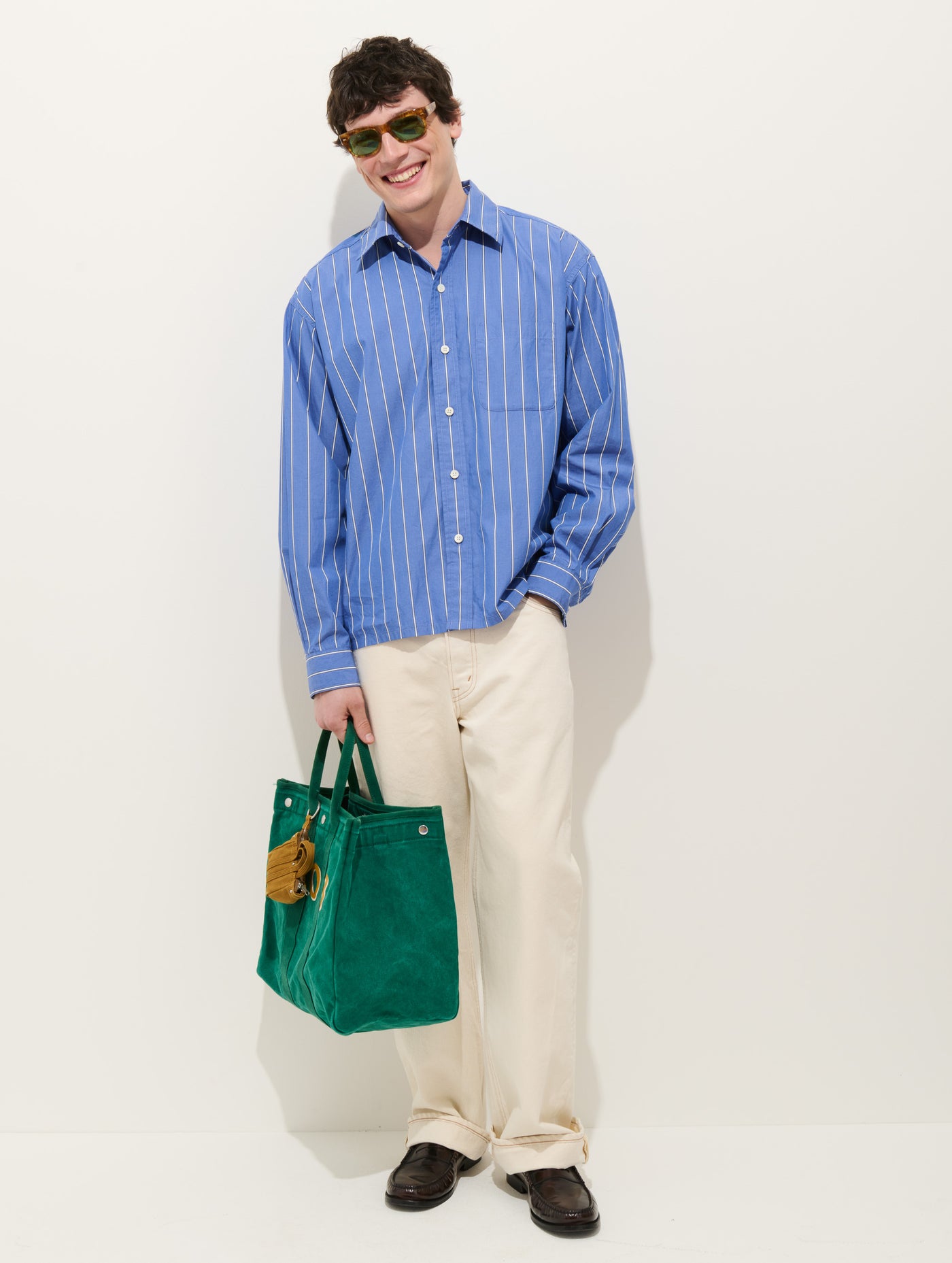 Franklin Striped Shirt In Cotton Poplin