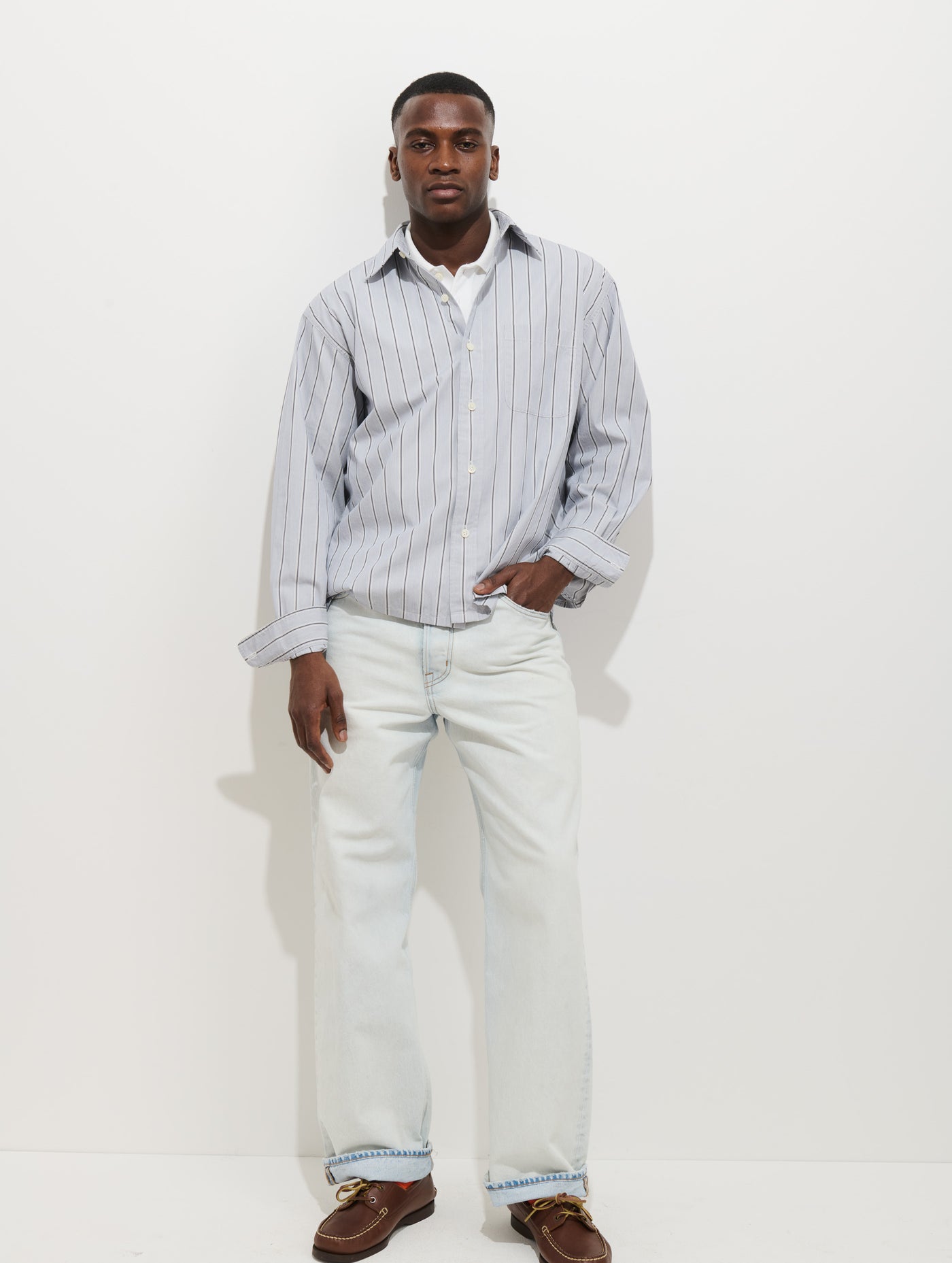 Franklin Striped Shirt In Cotton Poplin