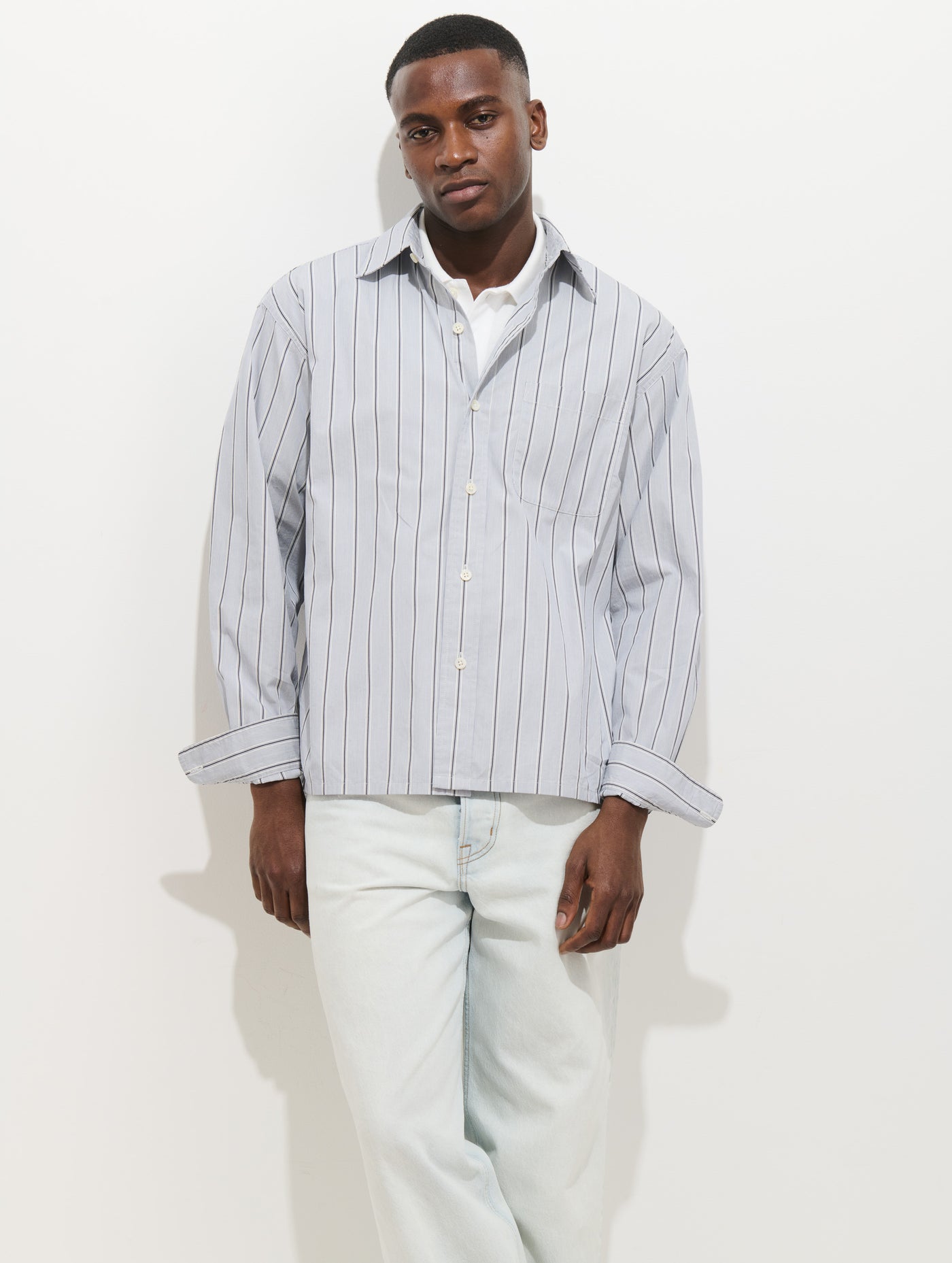 Franklin Striped Shirt In Cotton Poplin