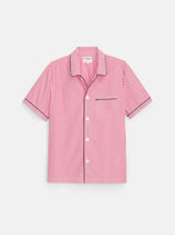 P'Jimmies Short Sleeve Sleep Shirt In Stripe