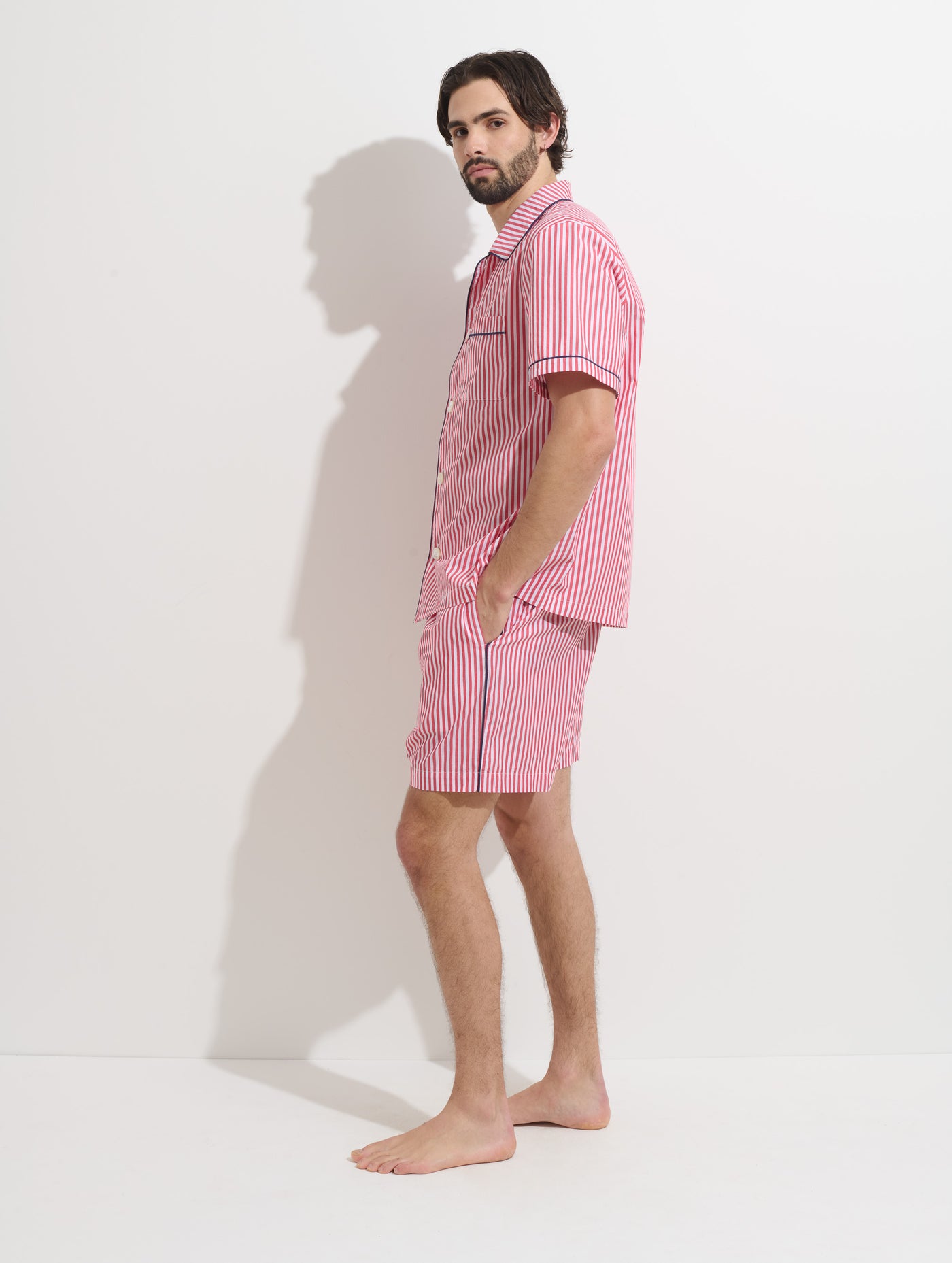 P'Jimmies Sleep Short In Stripe