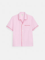 P'Jimmies Short Sleeve Sleep Shirt In Stripe