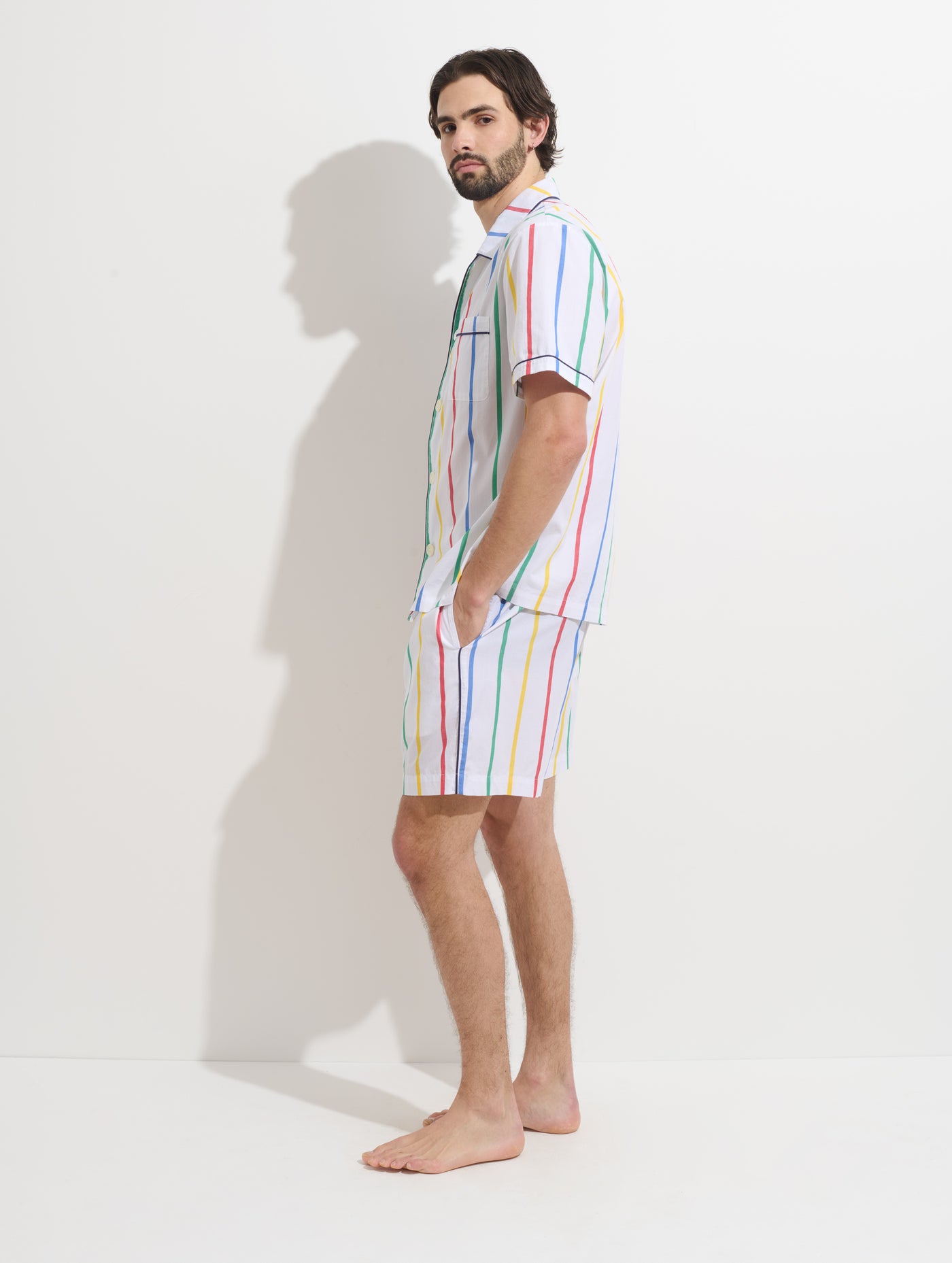 P'Jimmies Sleep Short In Stripe