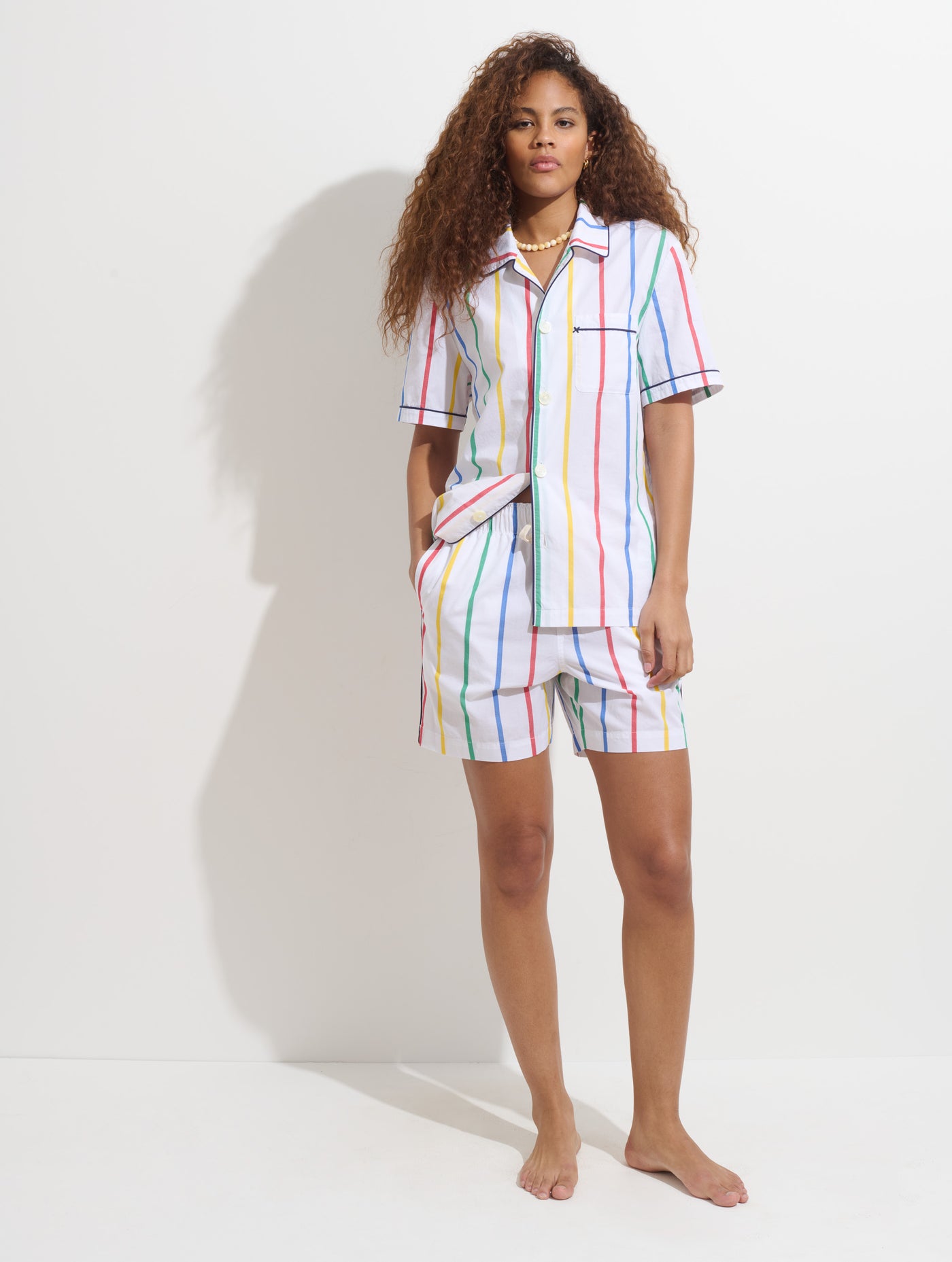 P'Jimmies Sleep Short In Stripe