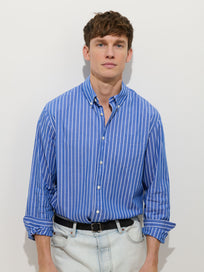 Mill Shirt In Thin Stripe