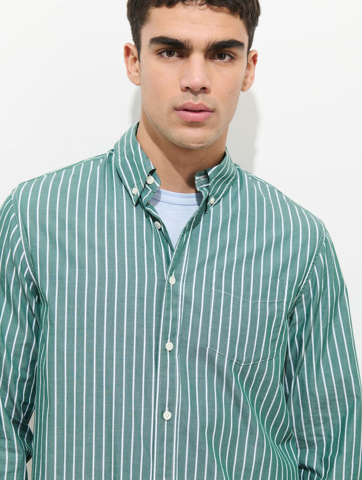Mill Shirt In Thin Stripe