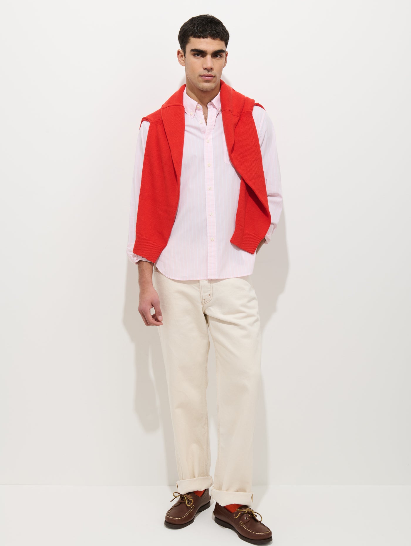 Mill Shirt In Thin Stripe