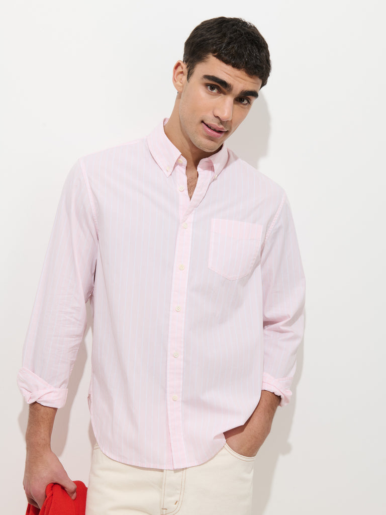 Mill Shirt In Thin Stripe