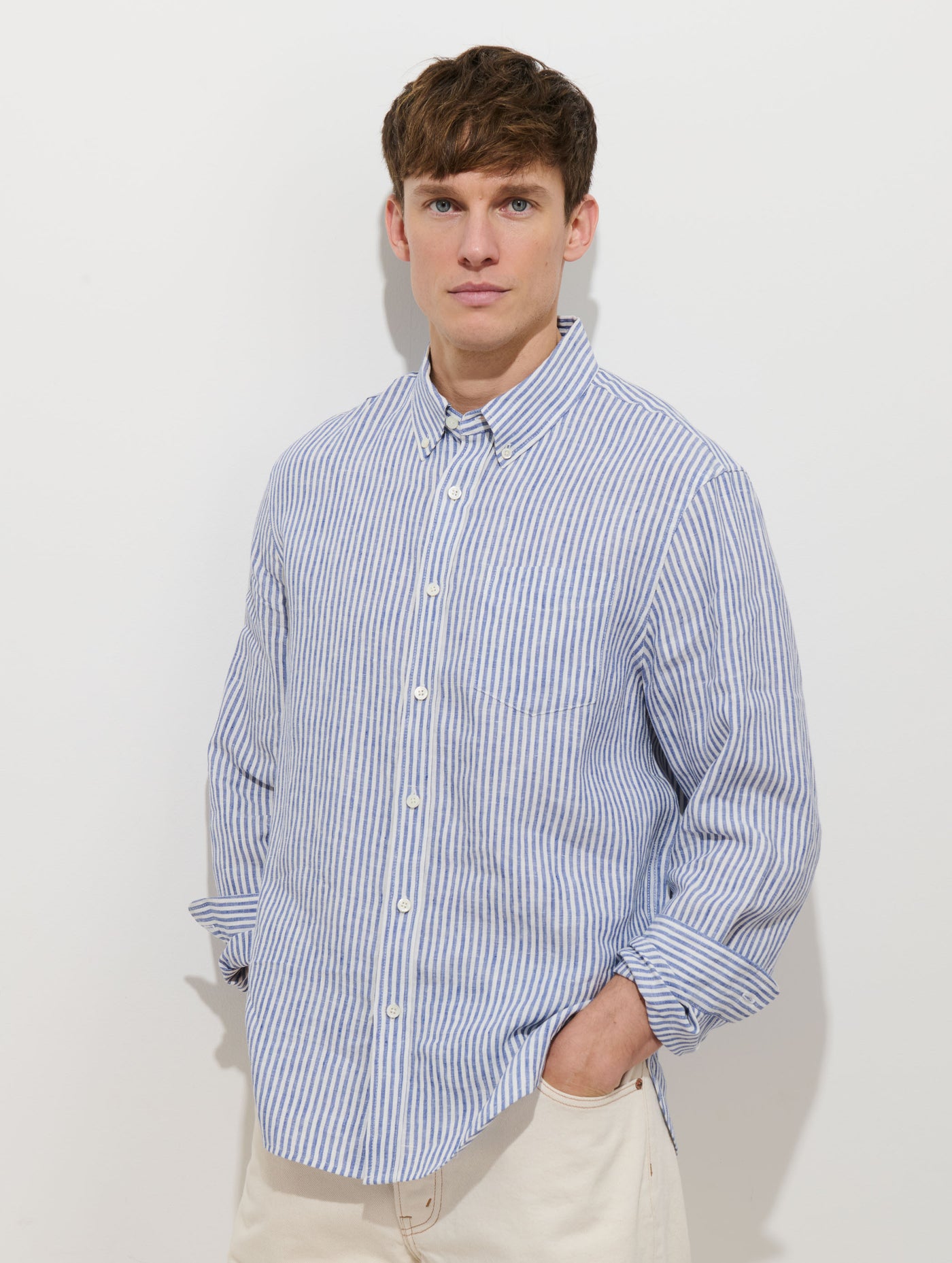 Mill Striped Shirt In Linen