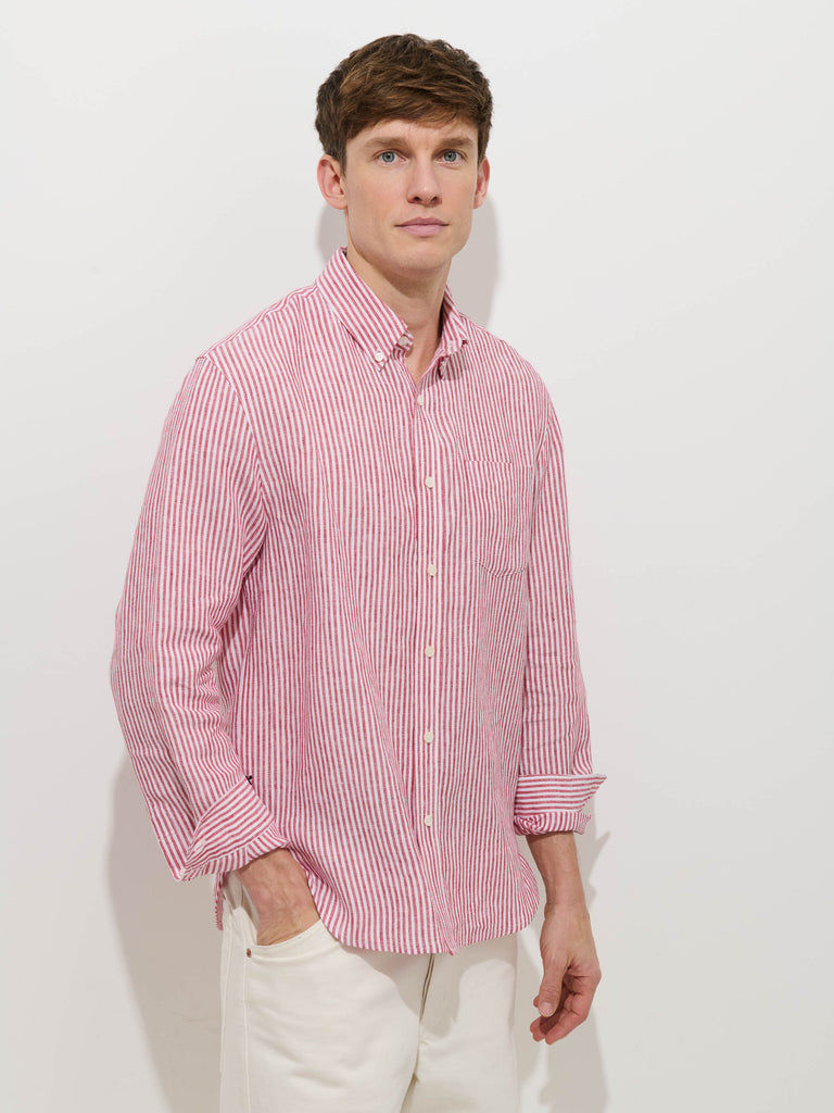 Mill Striped Shirt In Linen from Alex Mill - $195