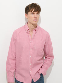 Mill Striped Shirt In Cotton Poplin