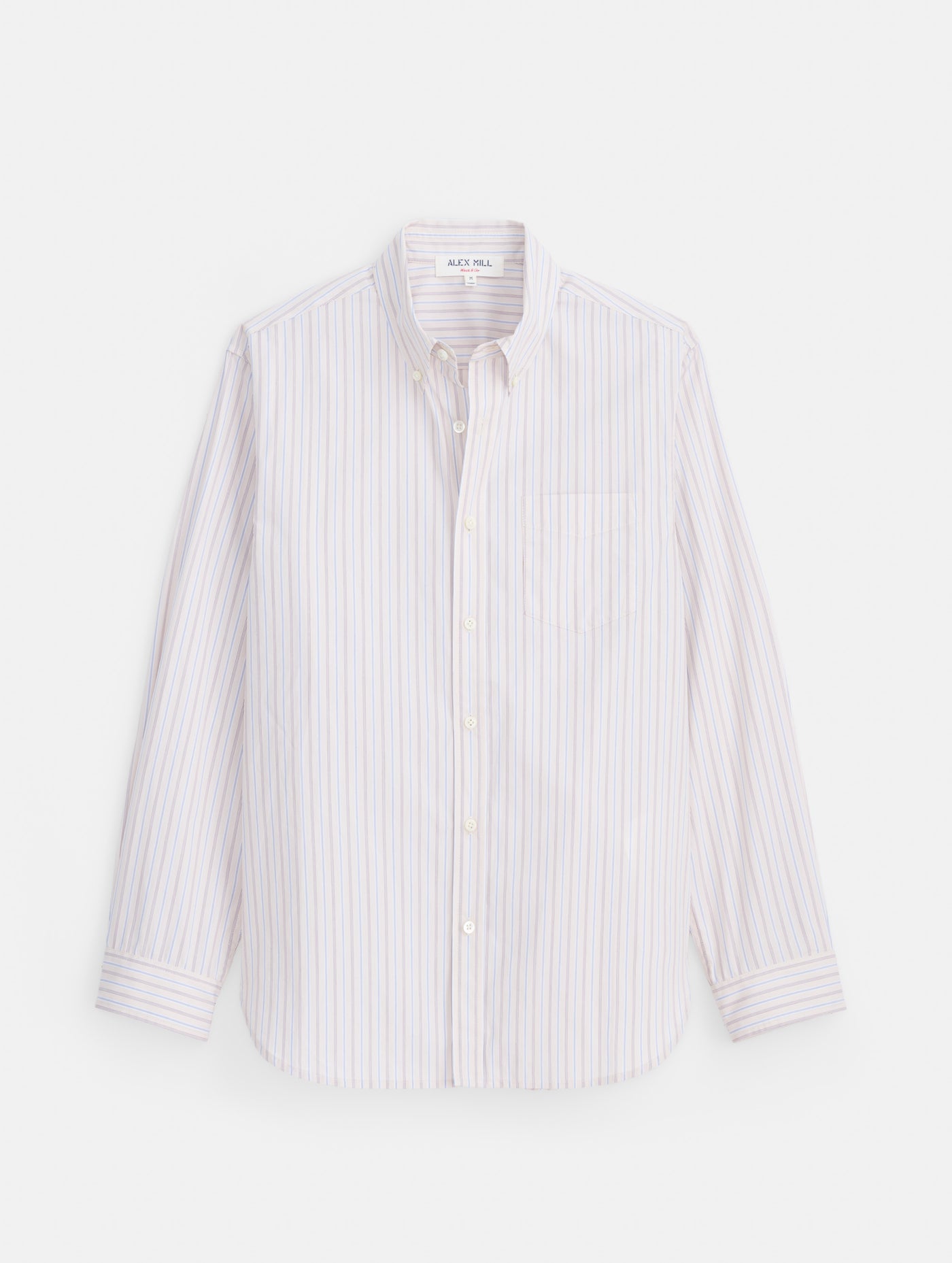 Mill Striped Shirt in Cotton Poplin