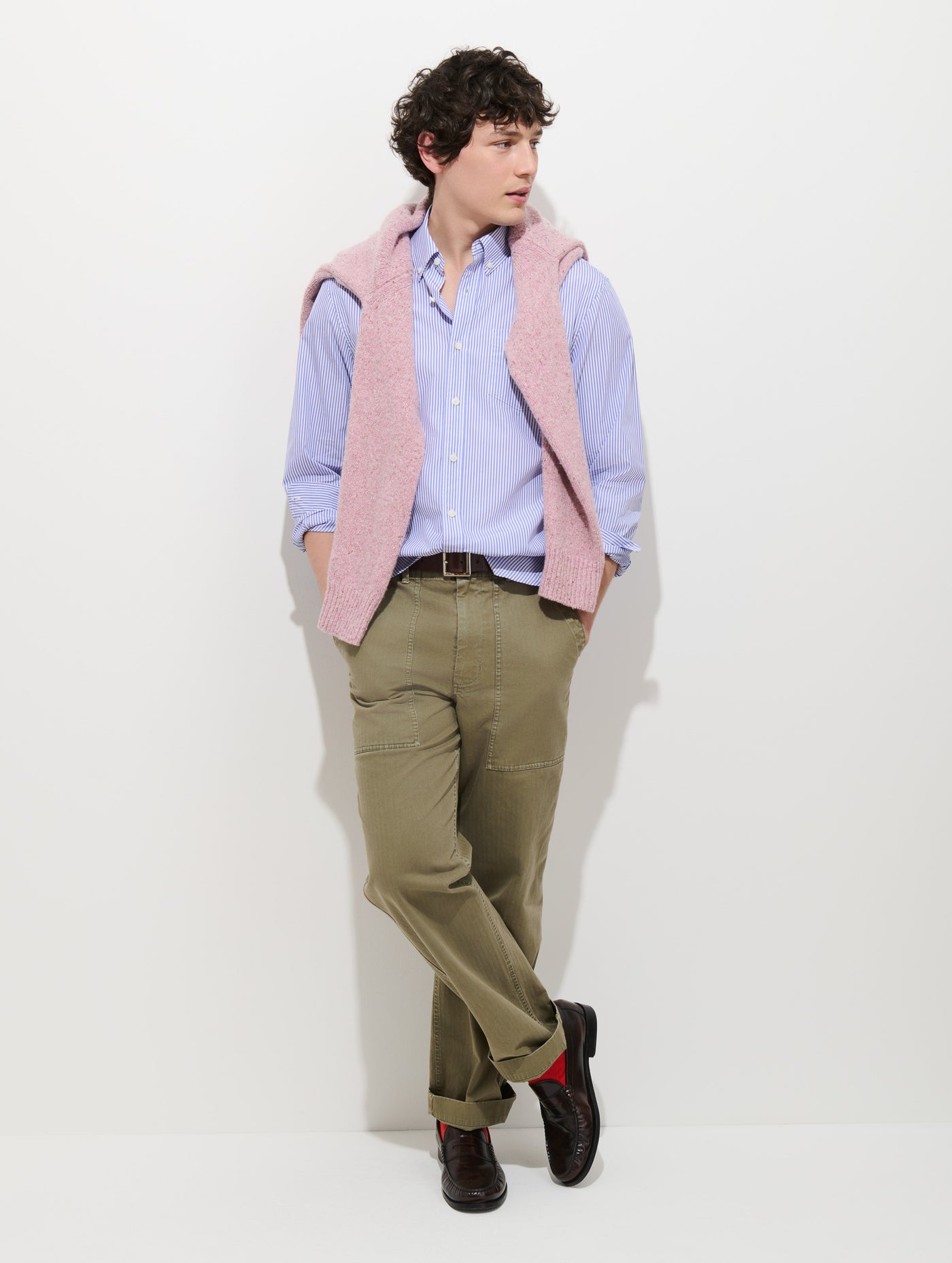 Mill Striped Shirt in Thomas Mason