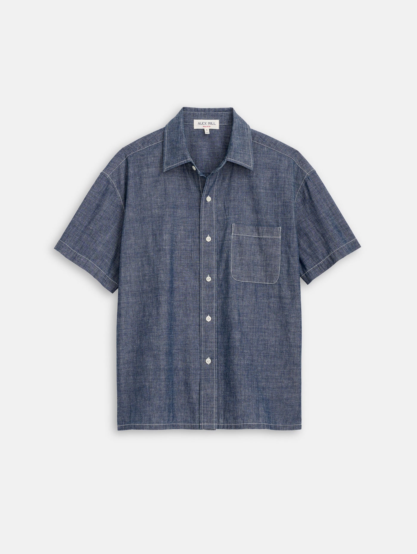 Franklin Short Sleeve Shirt In Chambray