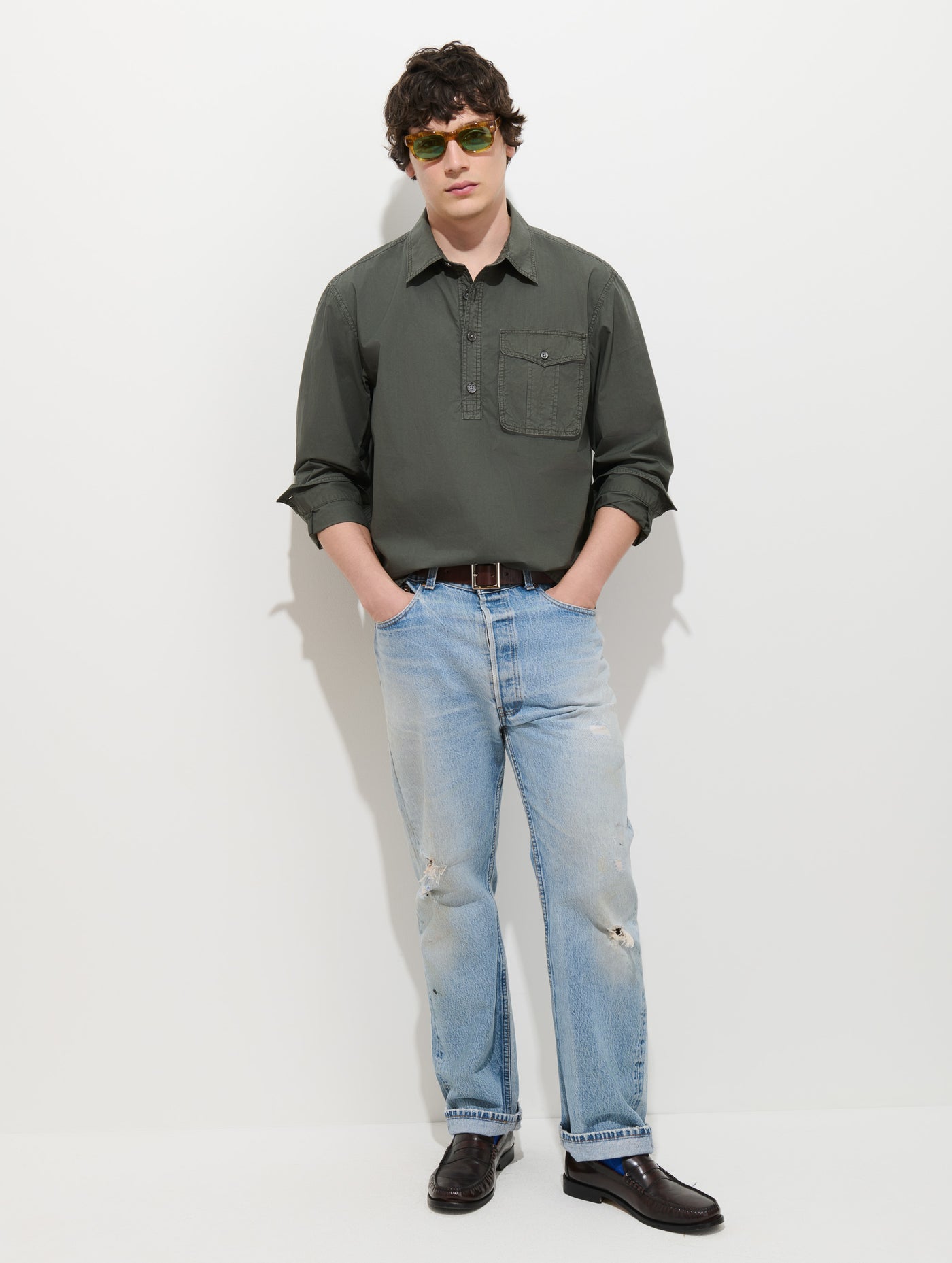 Clint Popover in Cotton Poplin