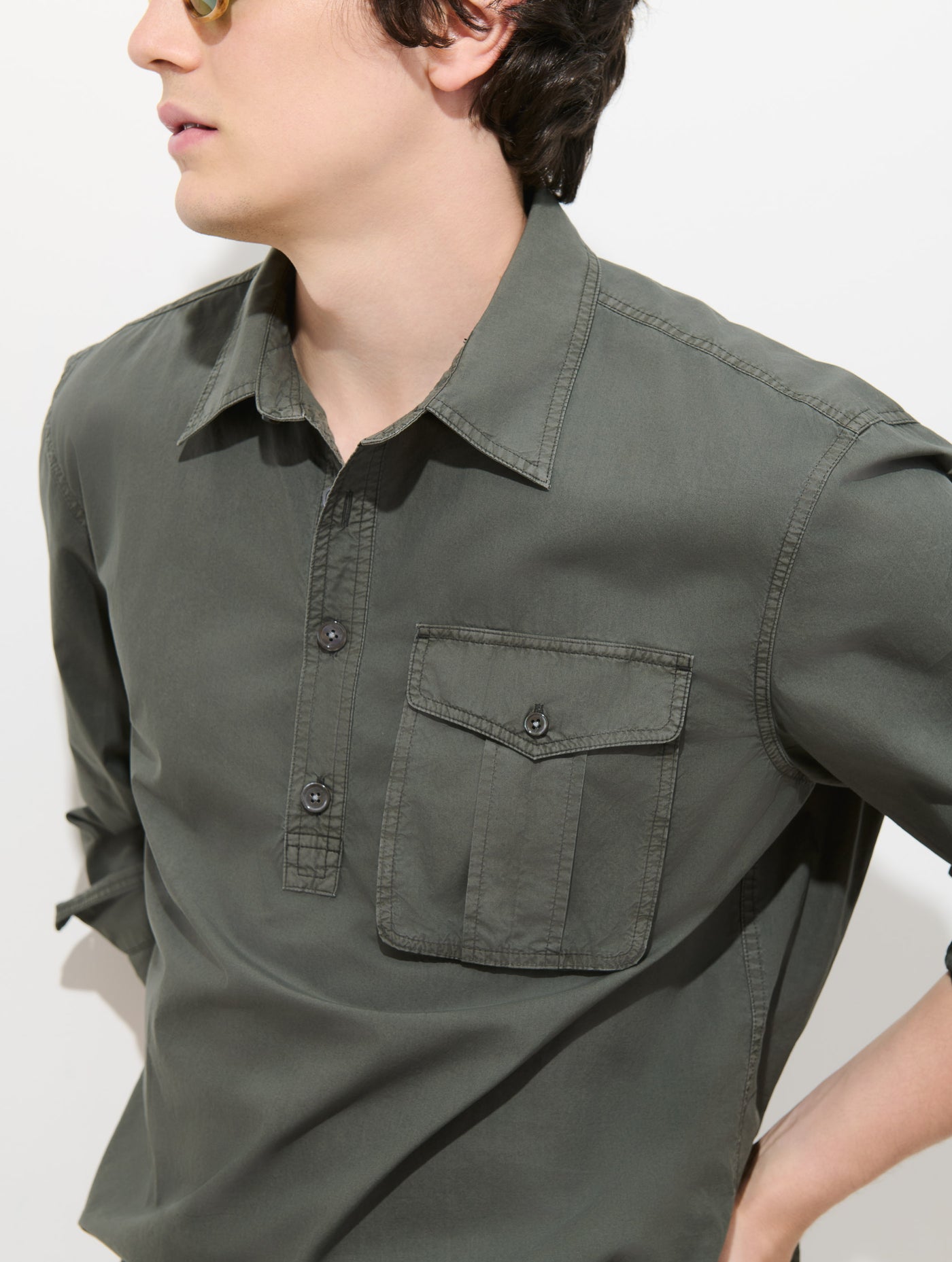 Clint Popover in Cotton Poplin