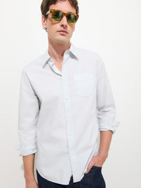 Mill Point Collar Shirt in Cotton Poplin