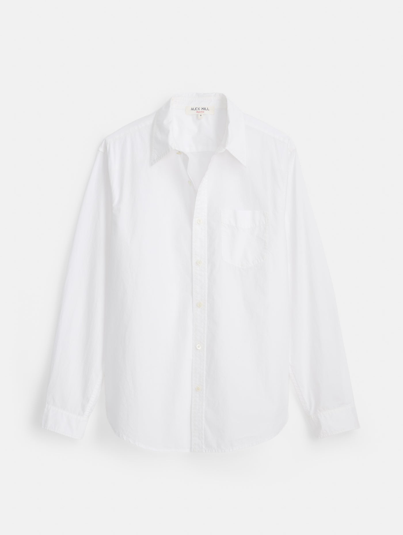 Mill Point Collar Shirt in Cotton Poplin