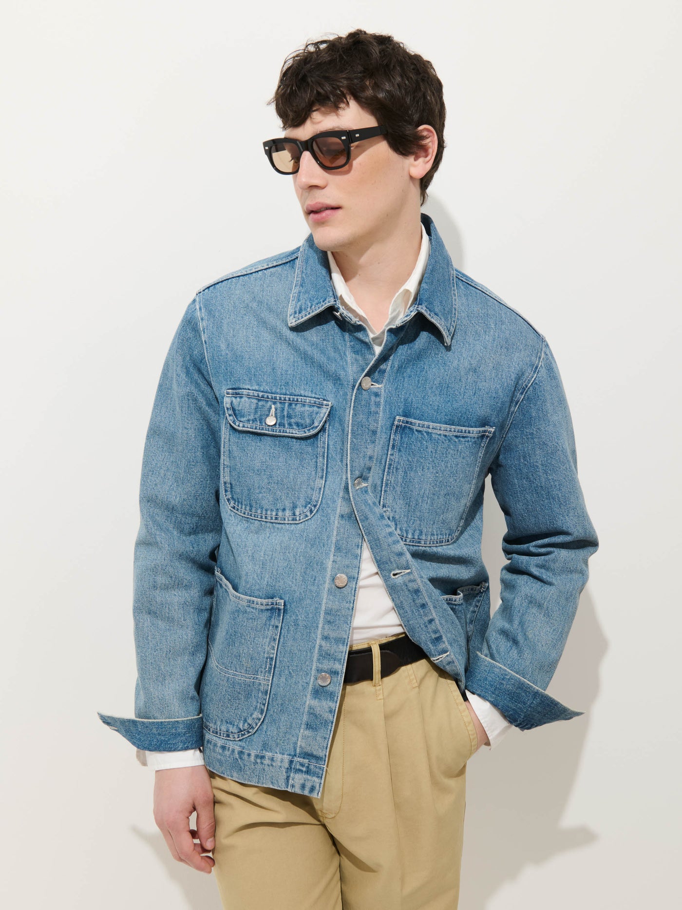 Work Jacket in Vintage Wash Denim