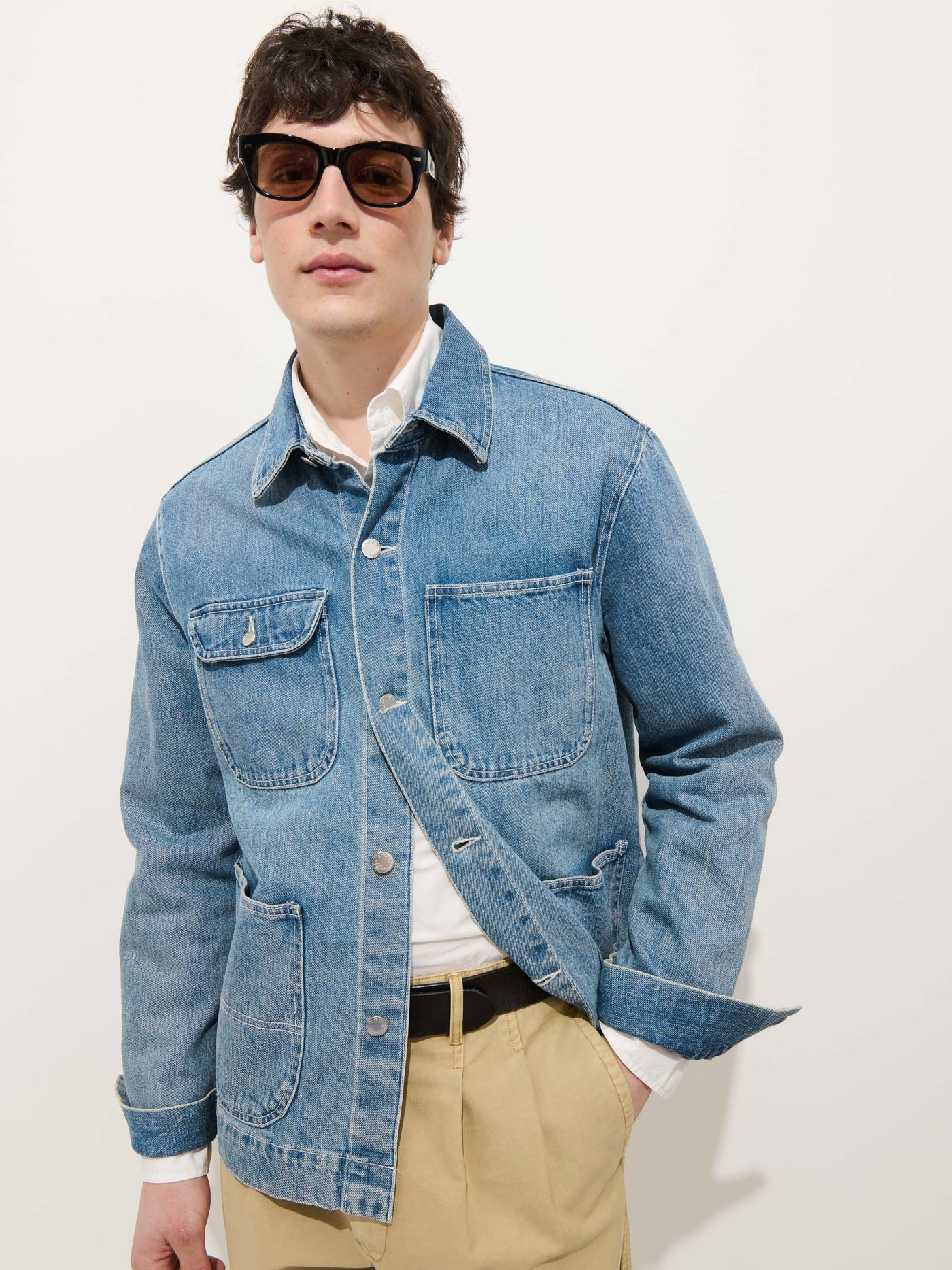 Work Jacket in Vintage Wash Denim