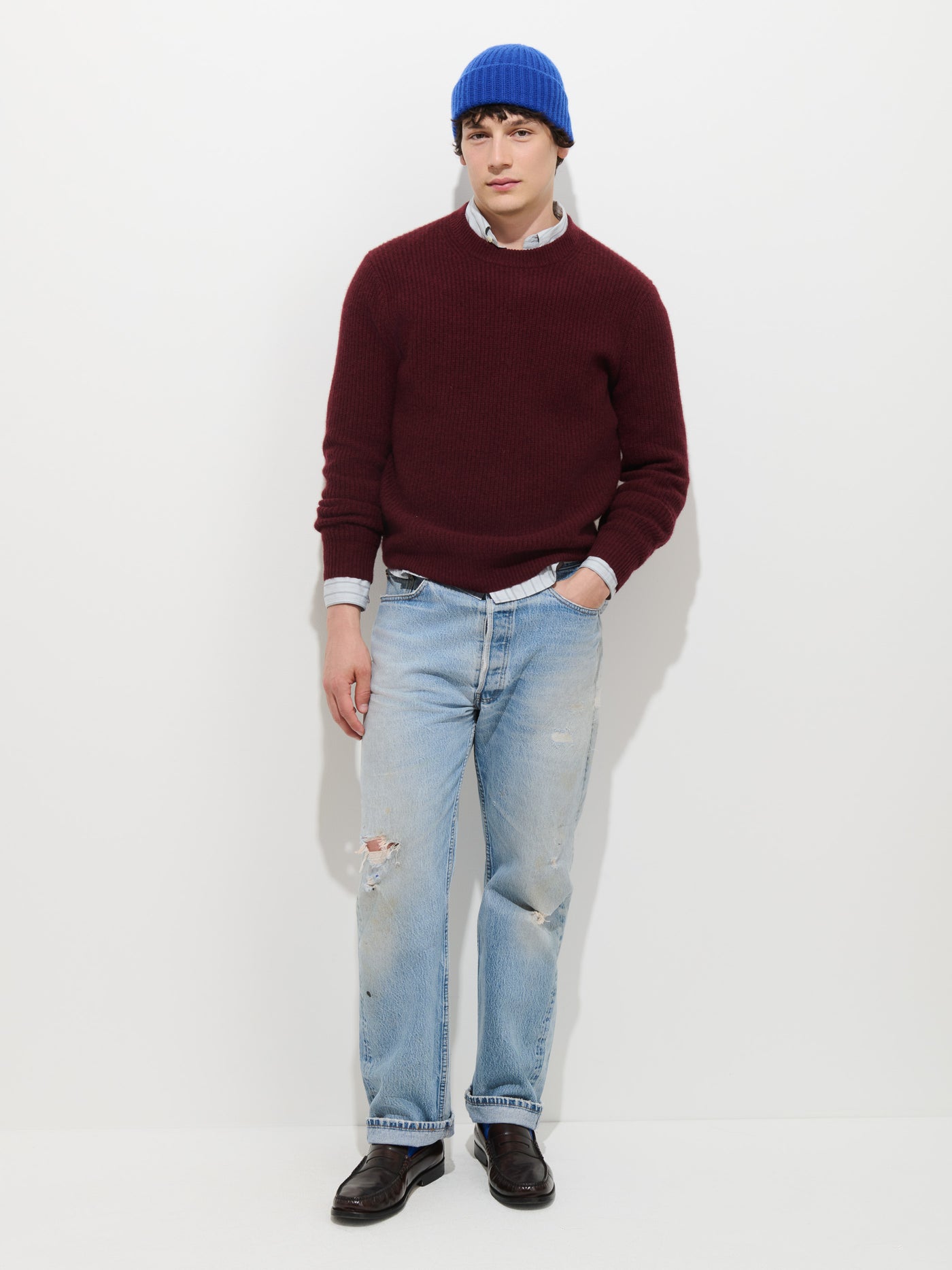 Jordan Sweater In Washed Cashmere