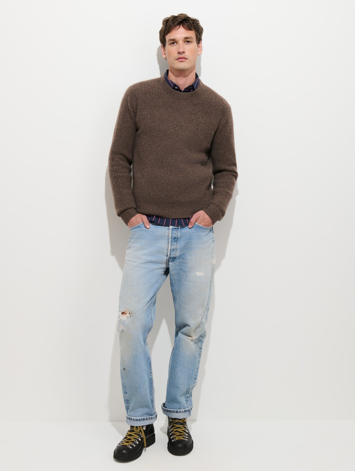 Jordan Sweater In Washed Cashmere