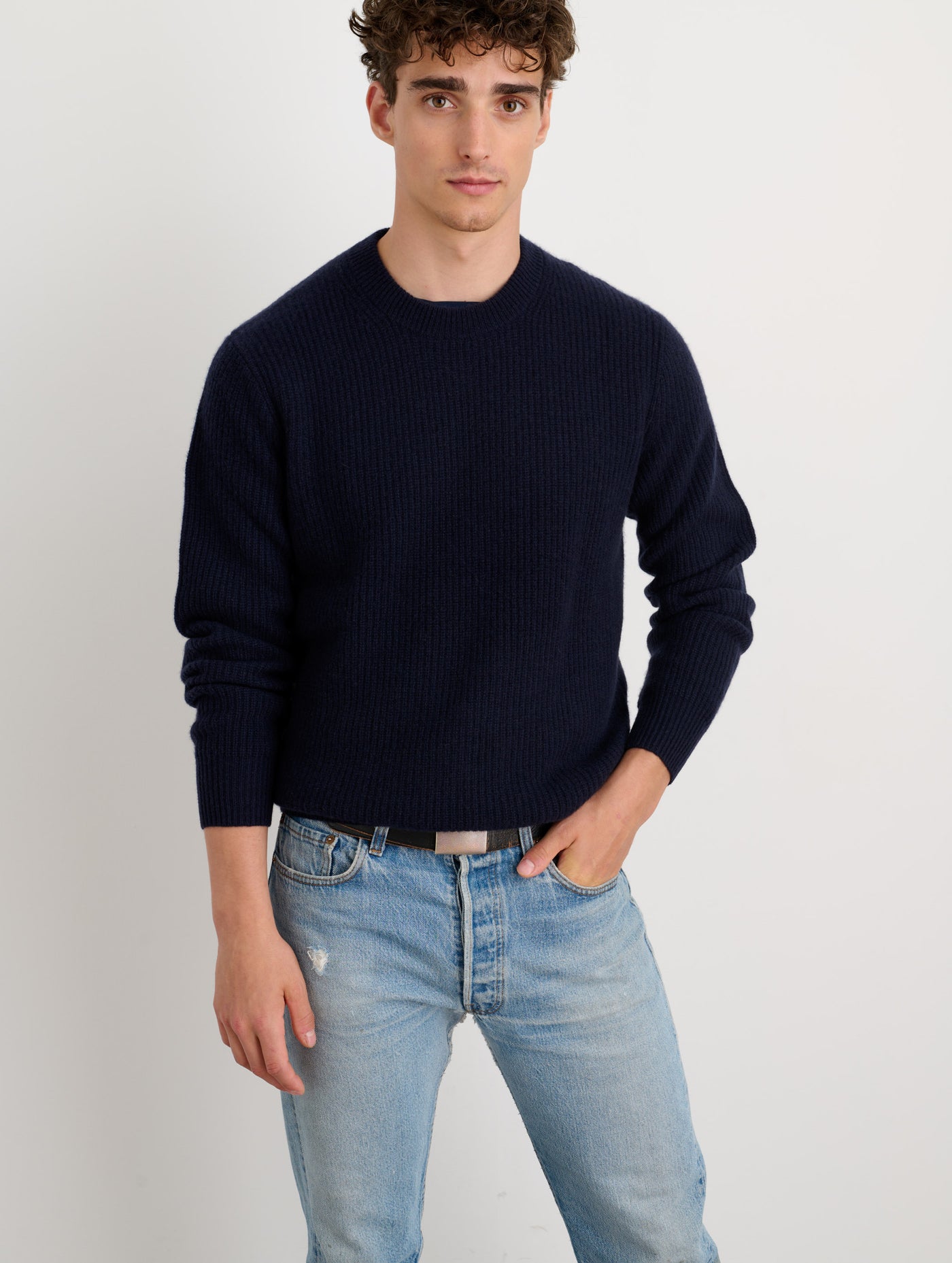 Jordan Sweater in Washed Cashmere